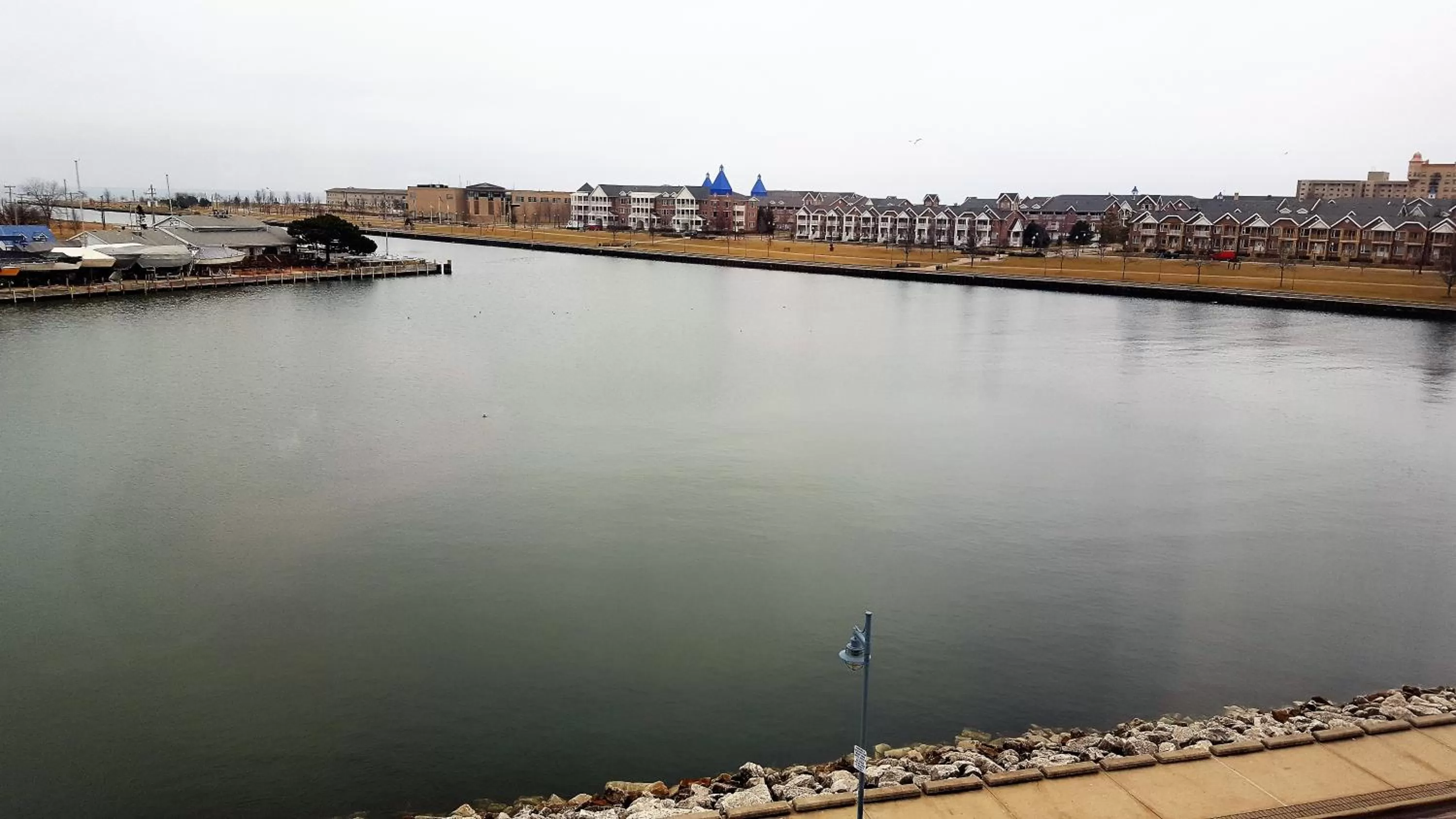 Lake view in Wyndham Garden Kenosha Harborside