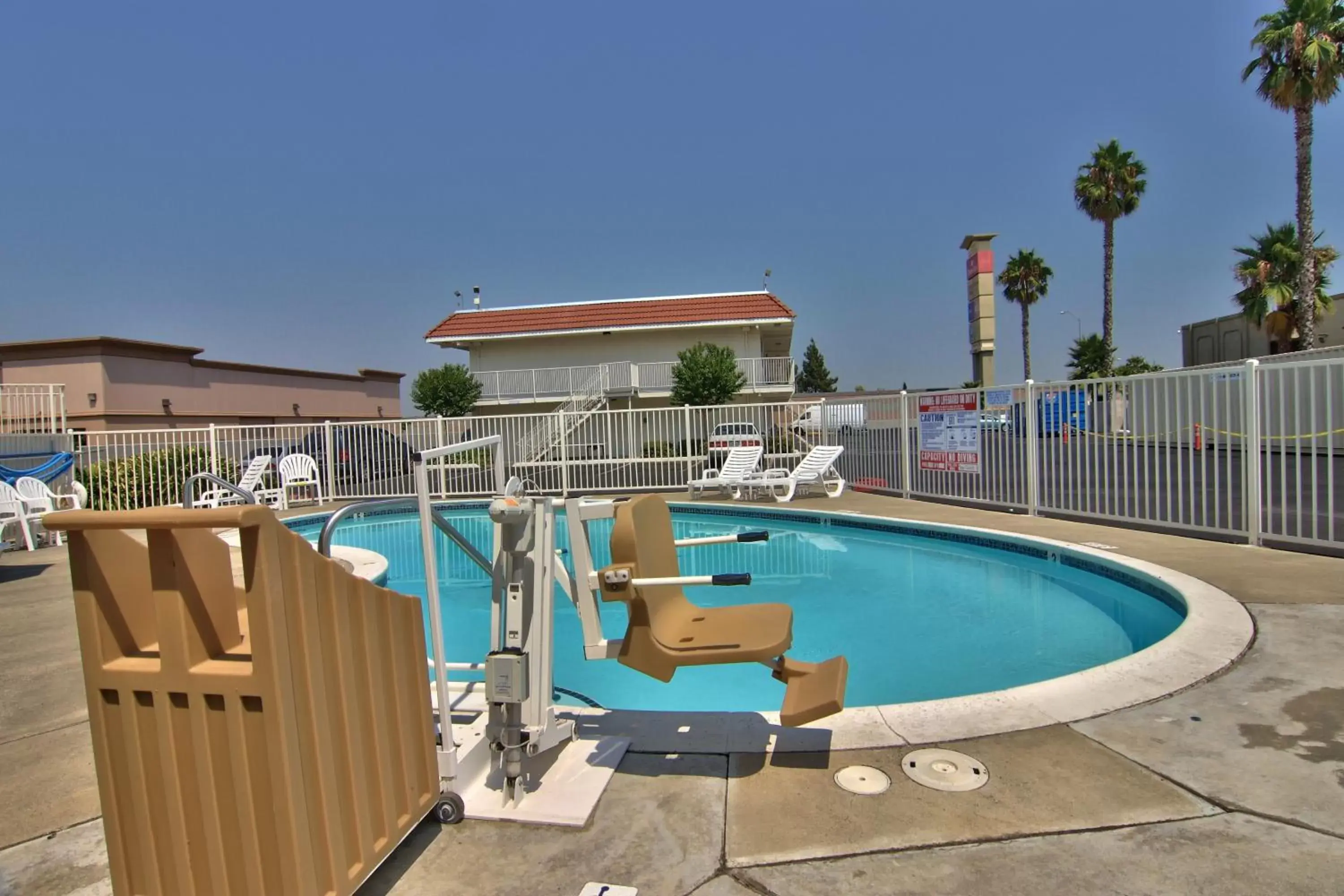 Swimming Pool in Motel 6-West Sacramento, CA