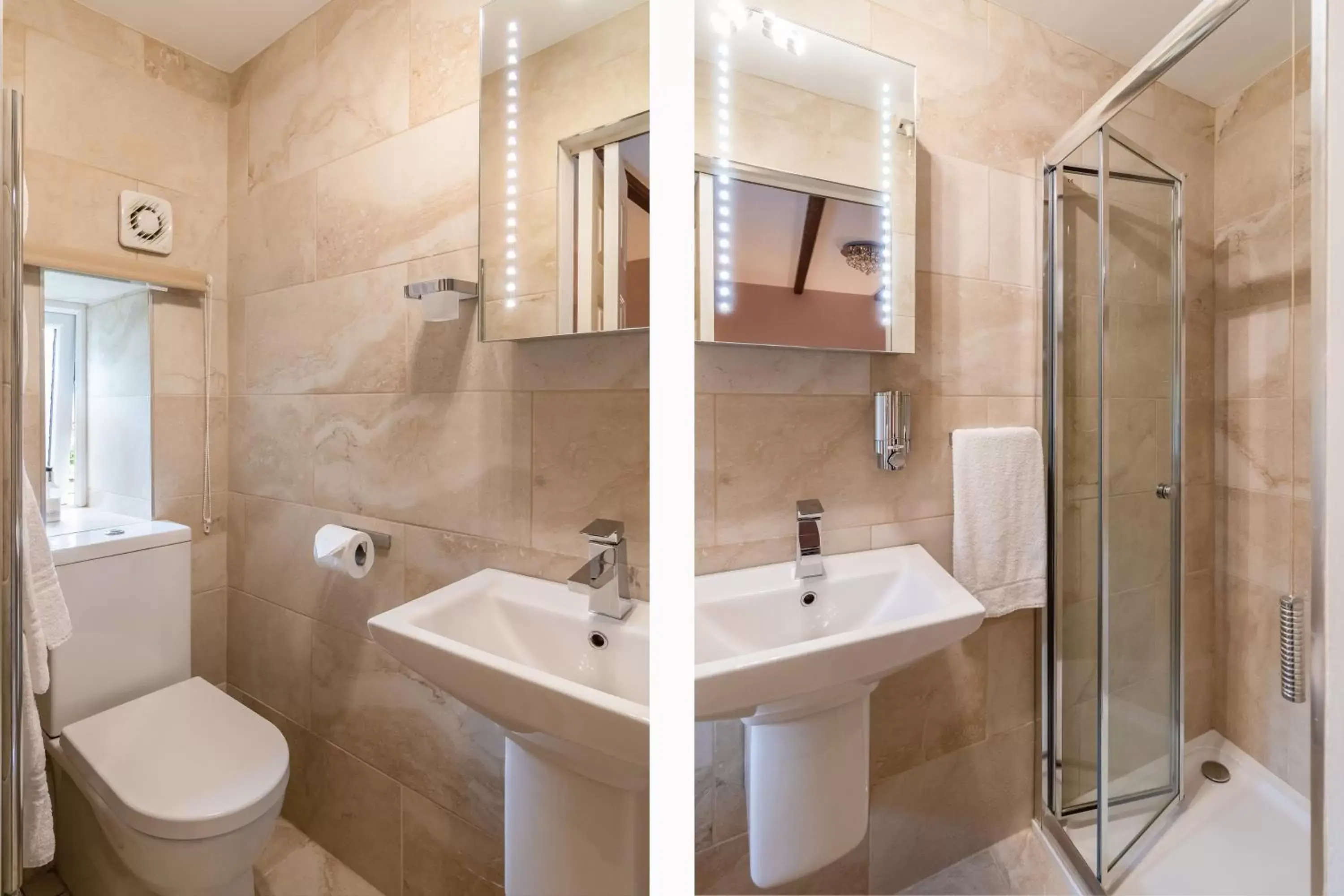 Bedroom, Bathroom in stilworth house