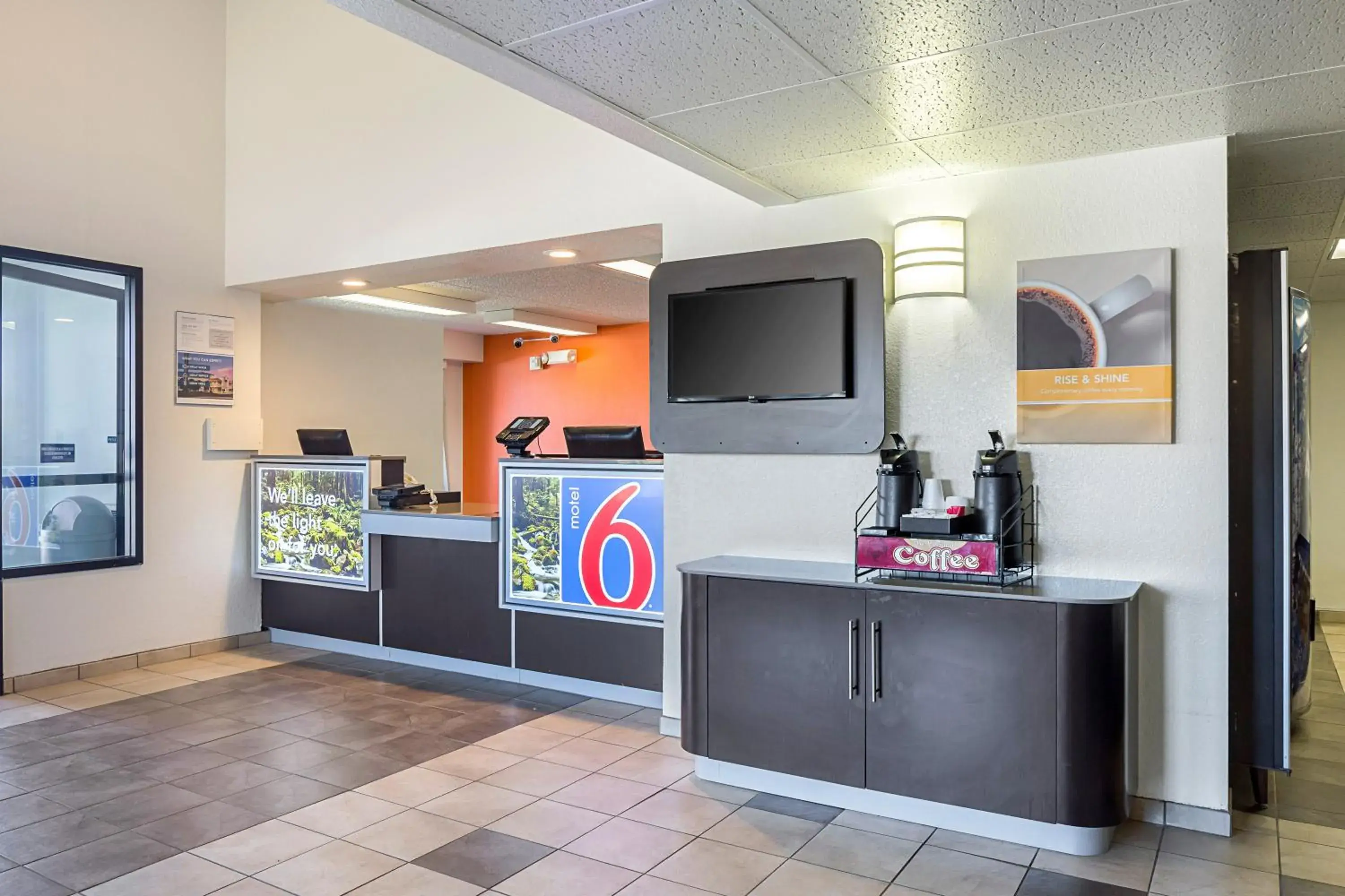 Lobby or reception in Motel 6-Spokane, WA - East