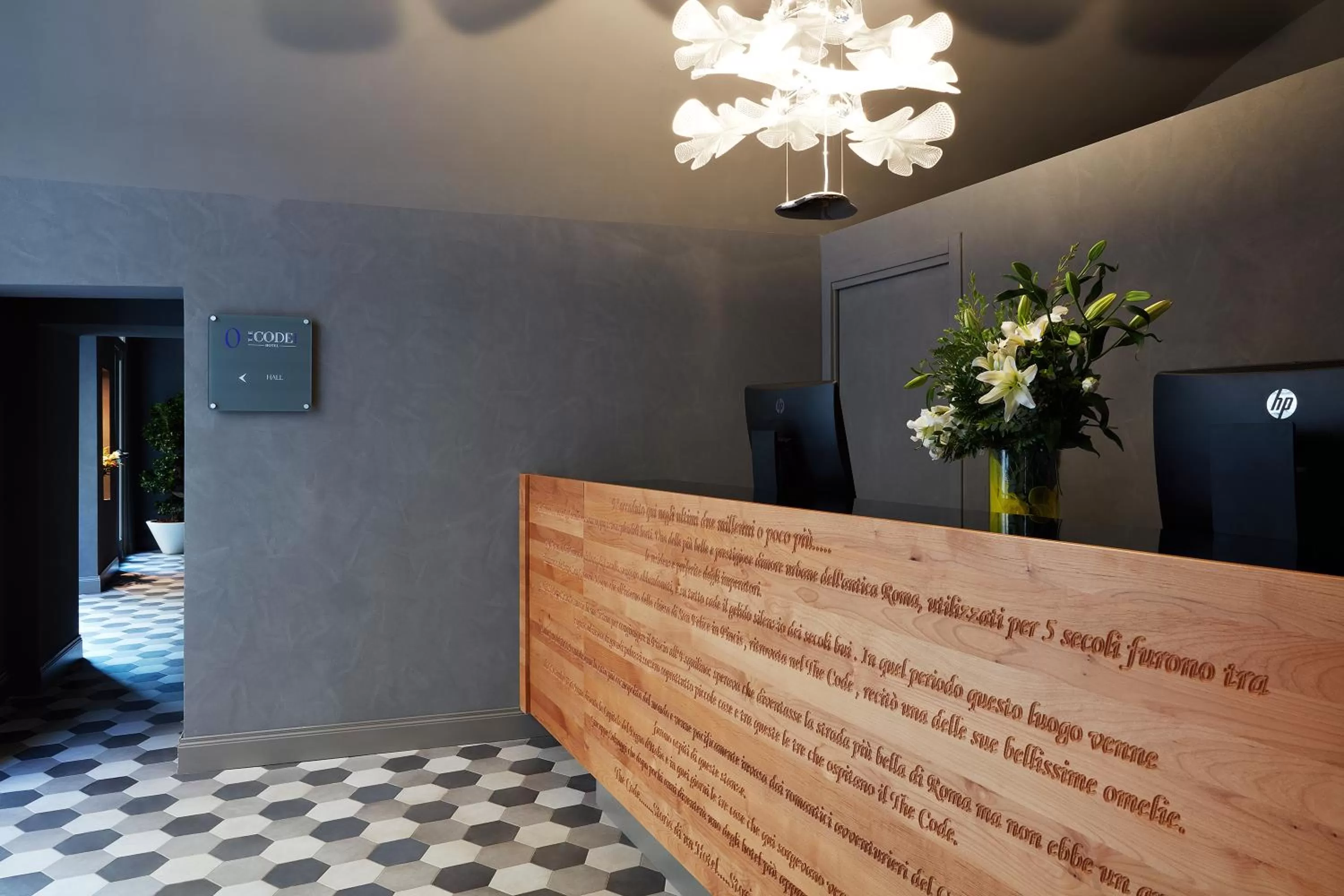 Decorative detail in The Code Hotel