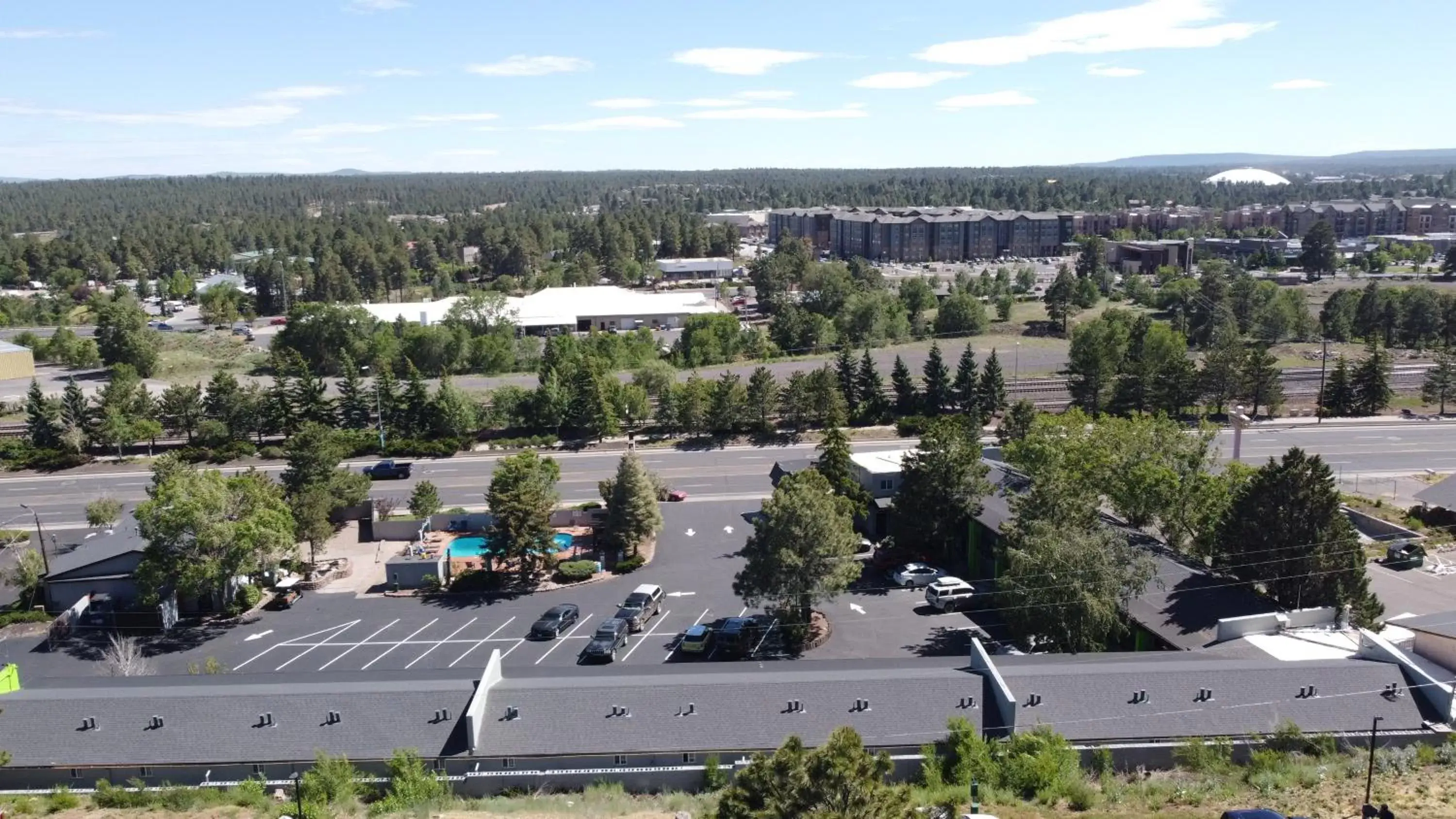 View (from property/room), Bird's-eye View in Hotel Aspen Flagstaff/ Grand Canyon InnSuites