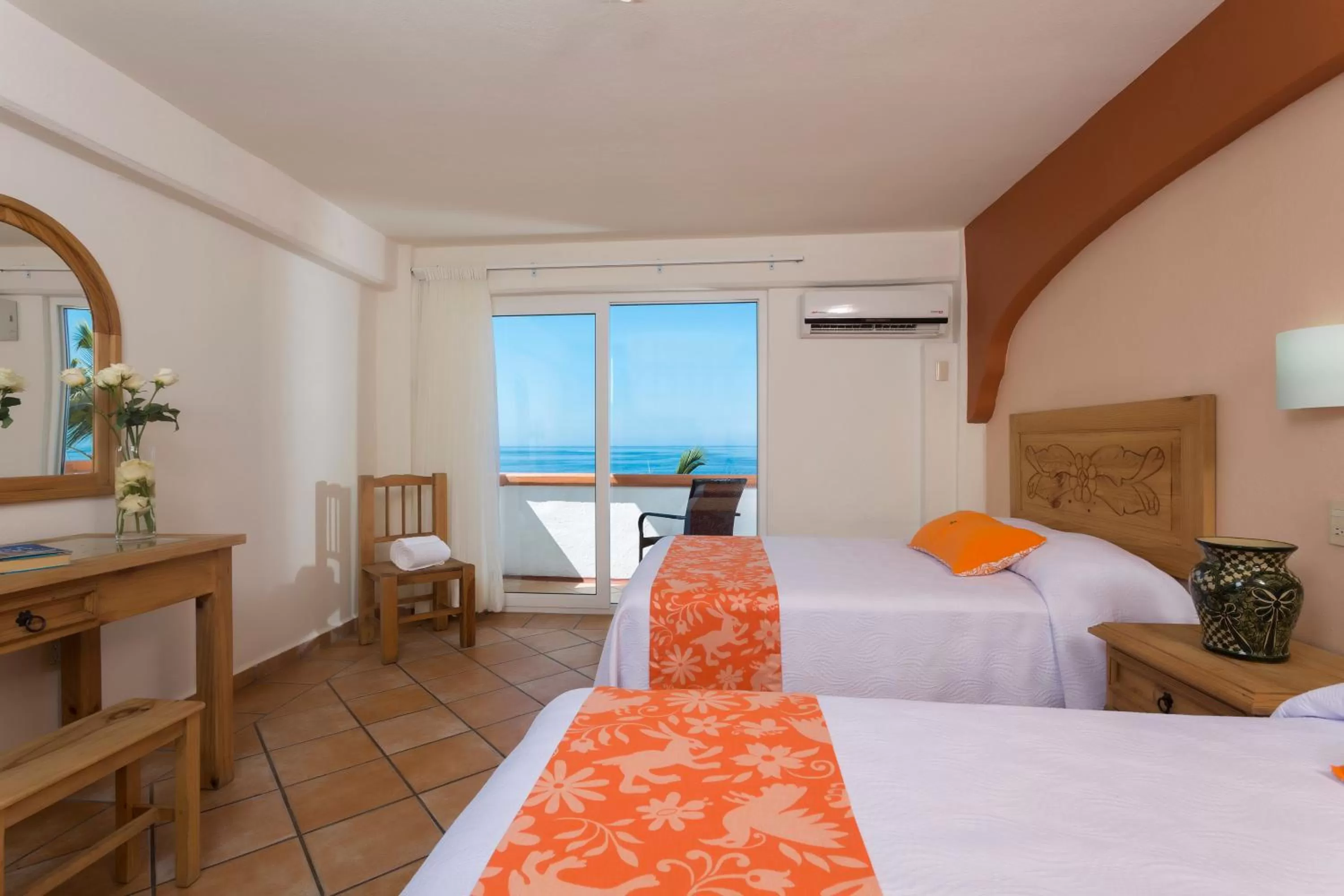 Bed in Hotel El Pescador