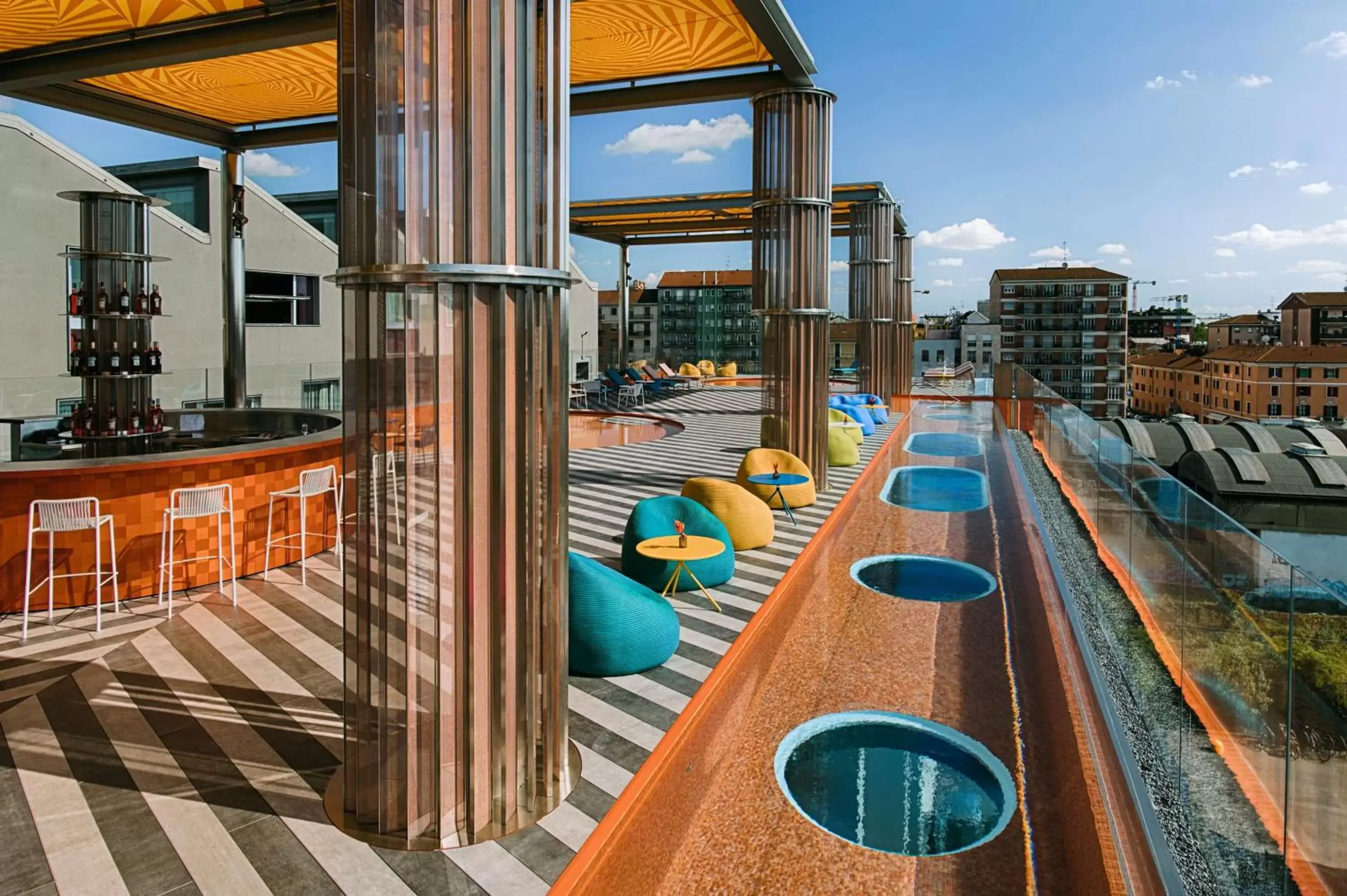 Pool view in Nhow Milan