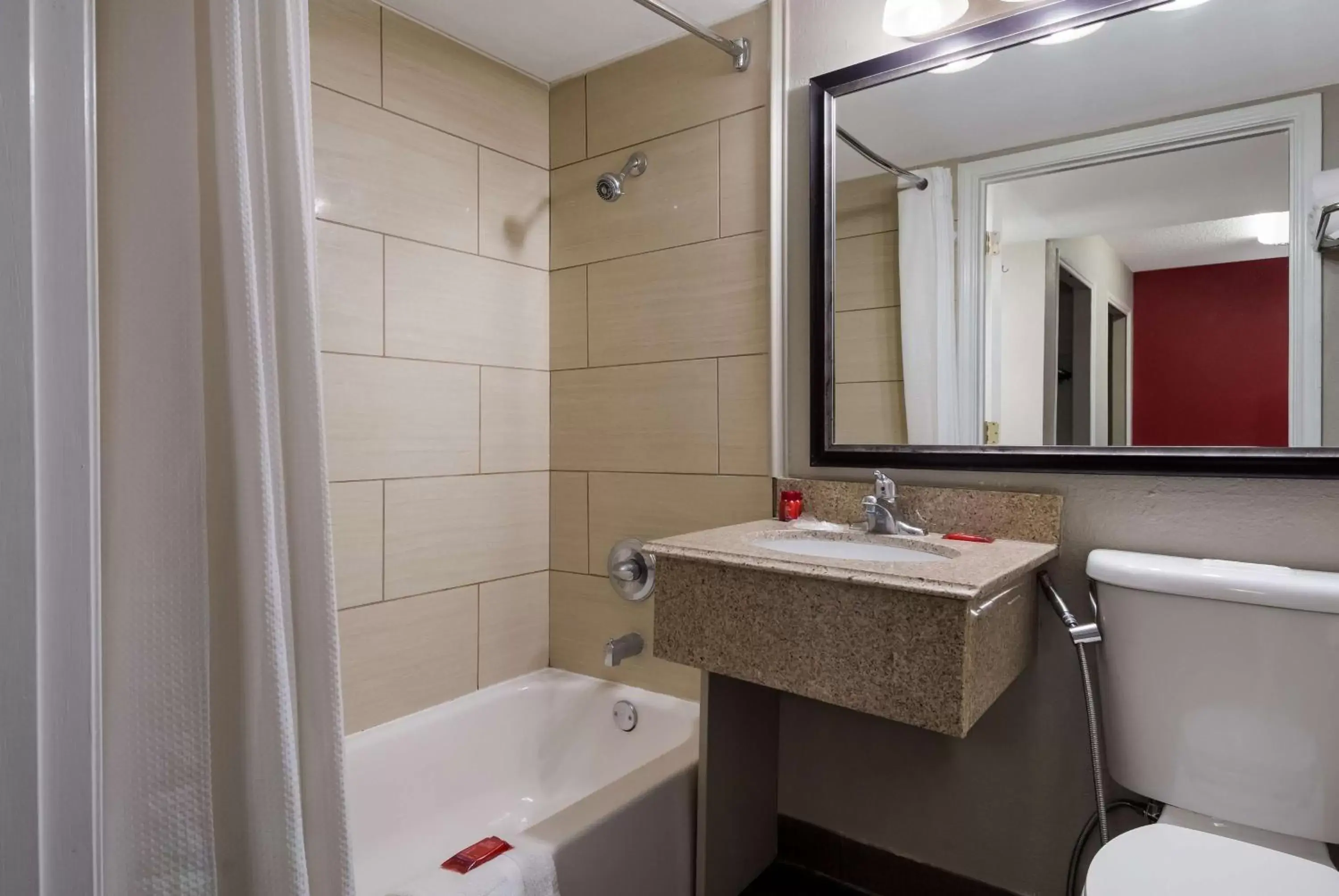 Bathroom in SureStay Plus Hotel by Best Western San Antonio North