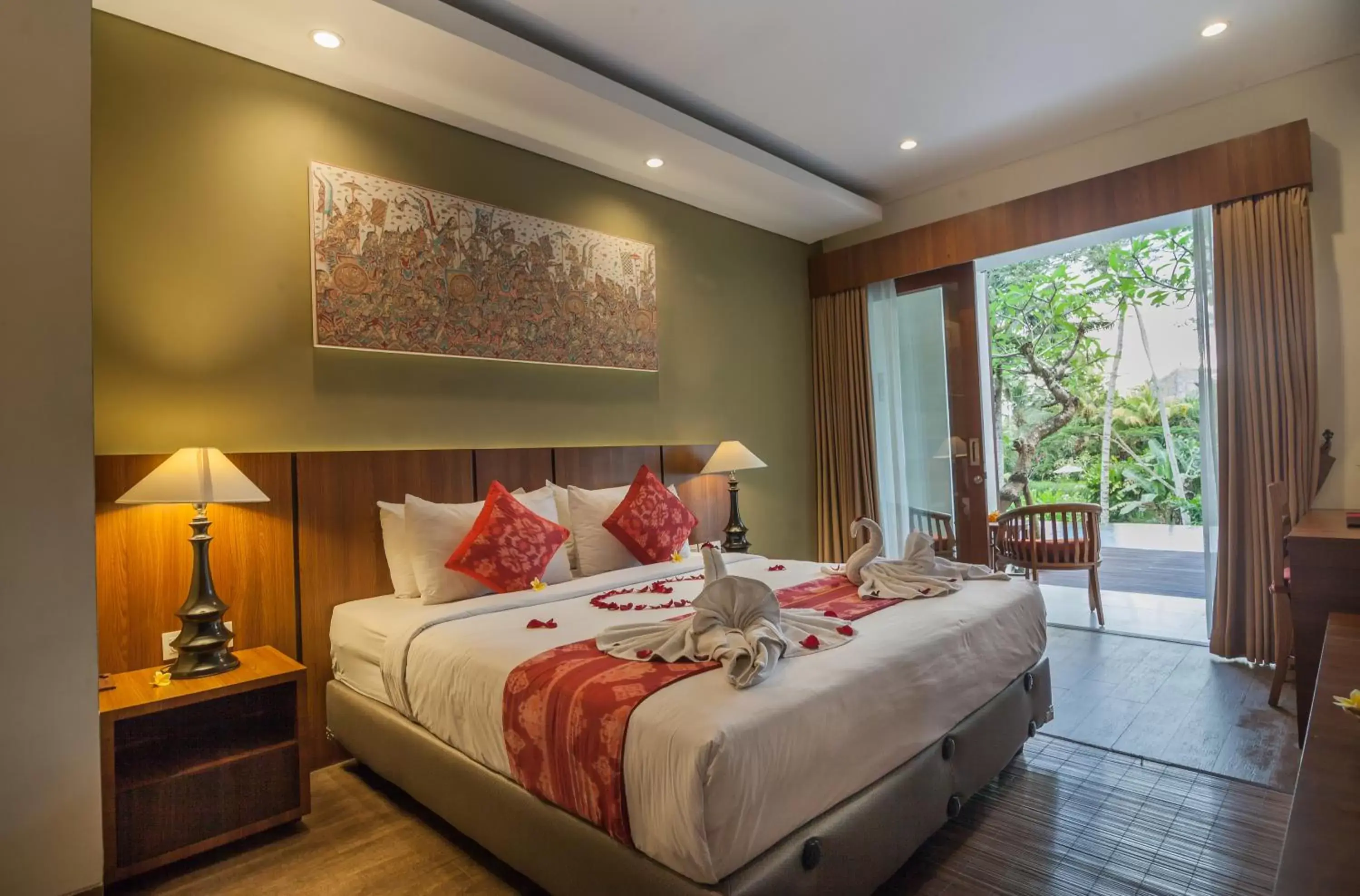 Bed in River Sakti Ubud by Prasi