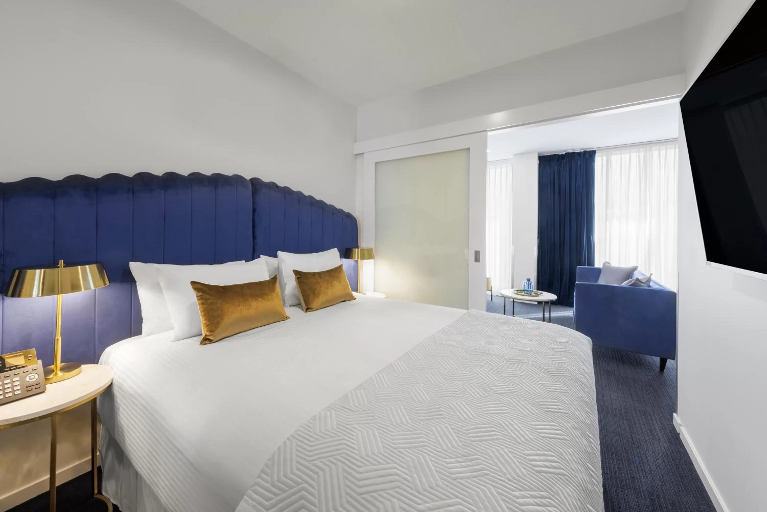 Bed in Avani Melbourne Jazz Corner Residences