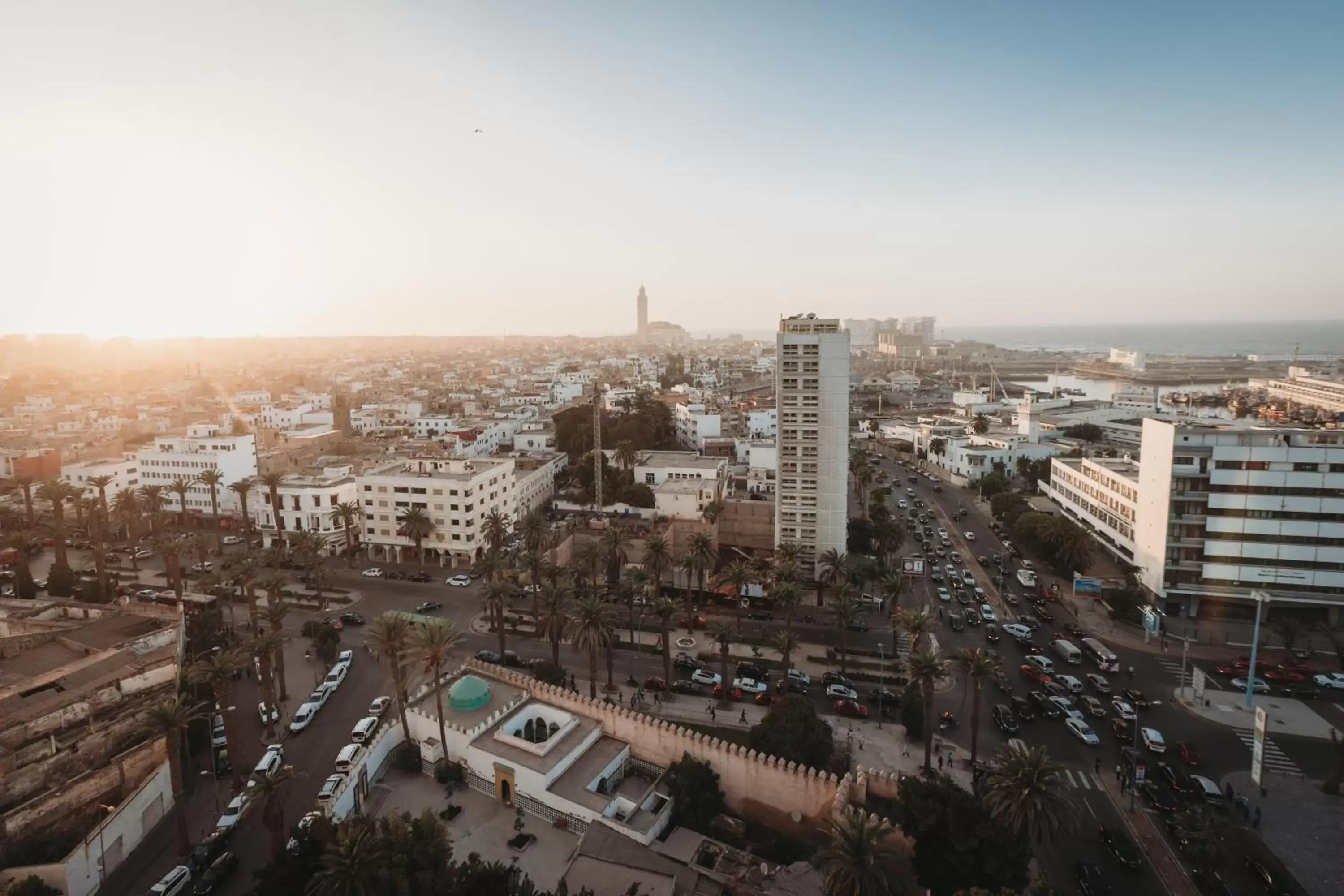 City view, Bird's-eye View in Ibis Casablanca City Center