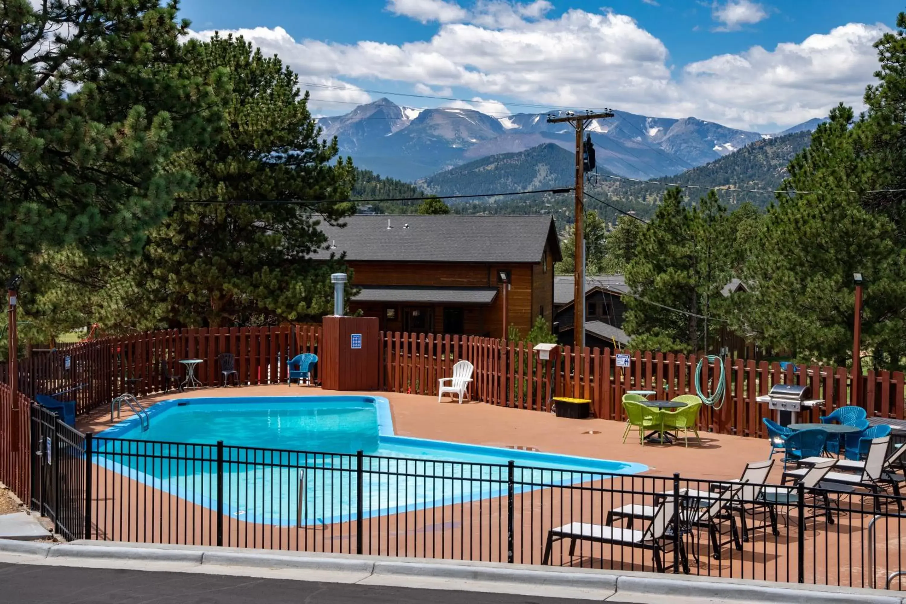 Pool View in Hotel Estes