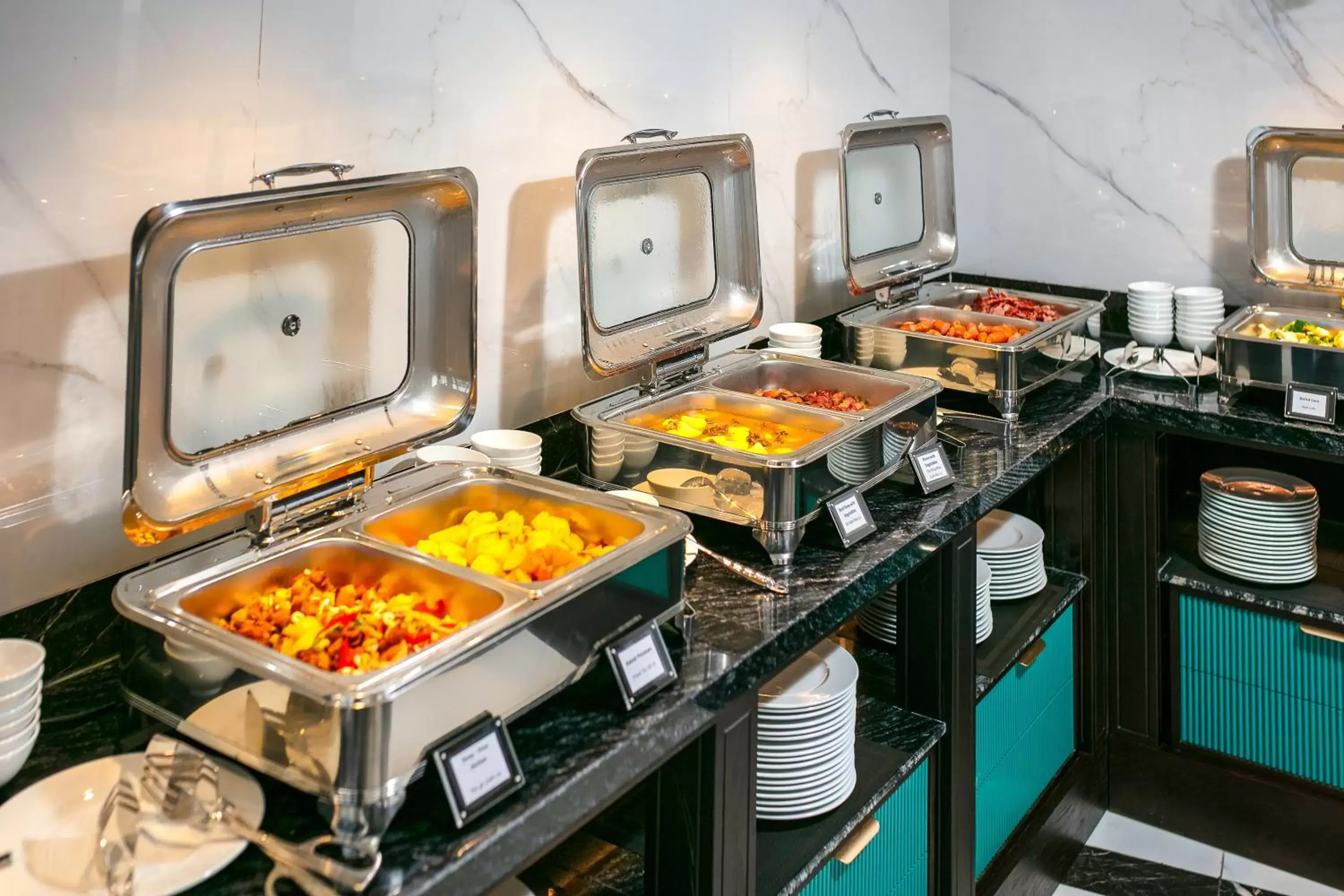 Buffet breakfast in MAY DE VILLE Lakeside Hotel Buffet breakfast in MAY DE VILLE Lakeside Hotel