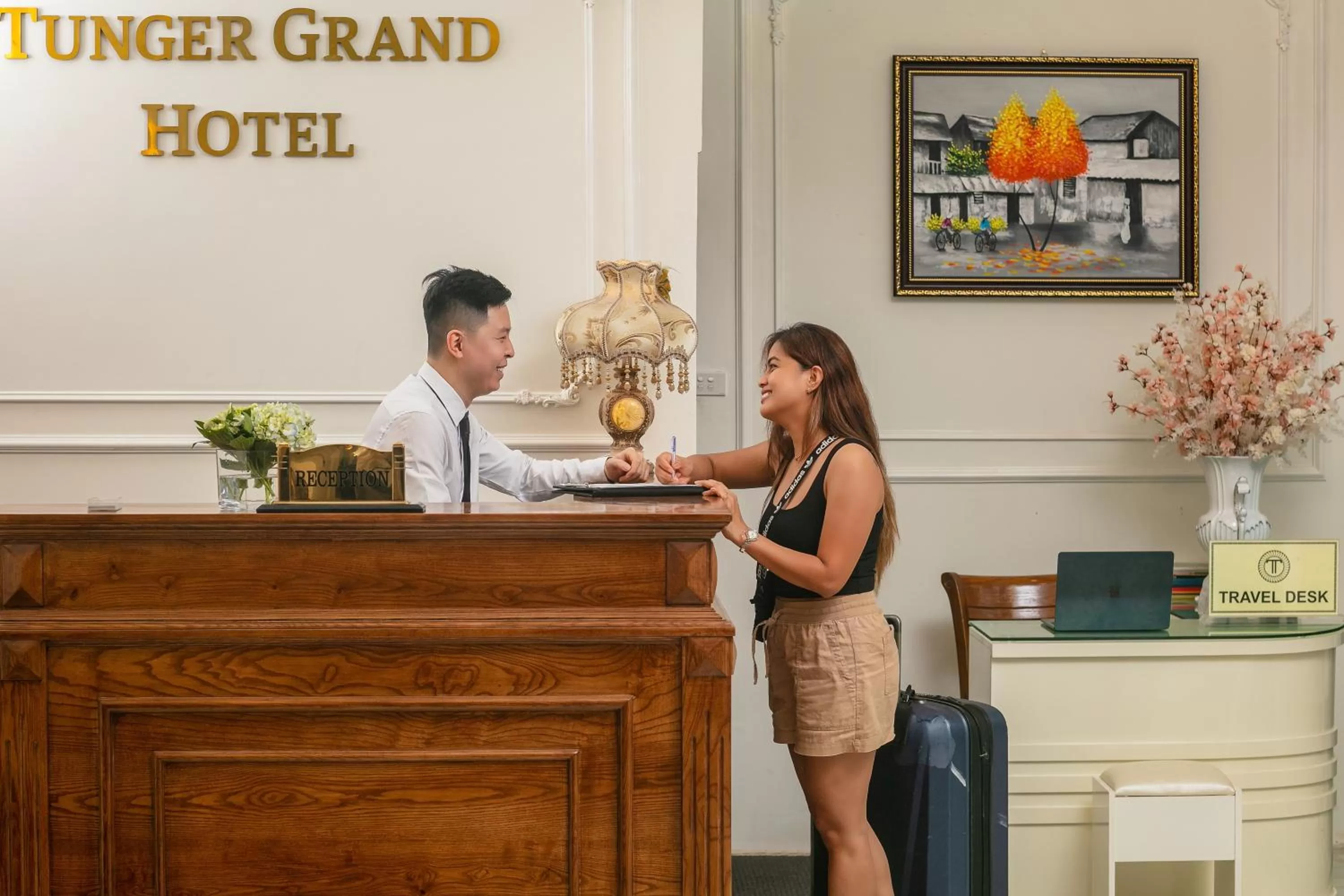 Staff in TrangTrang Classy Hotel