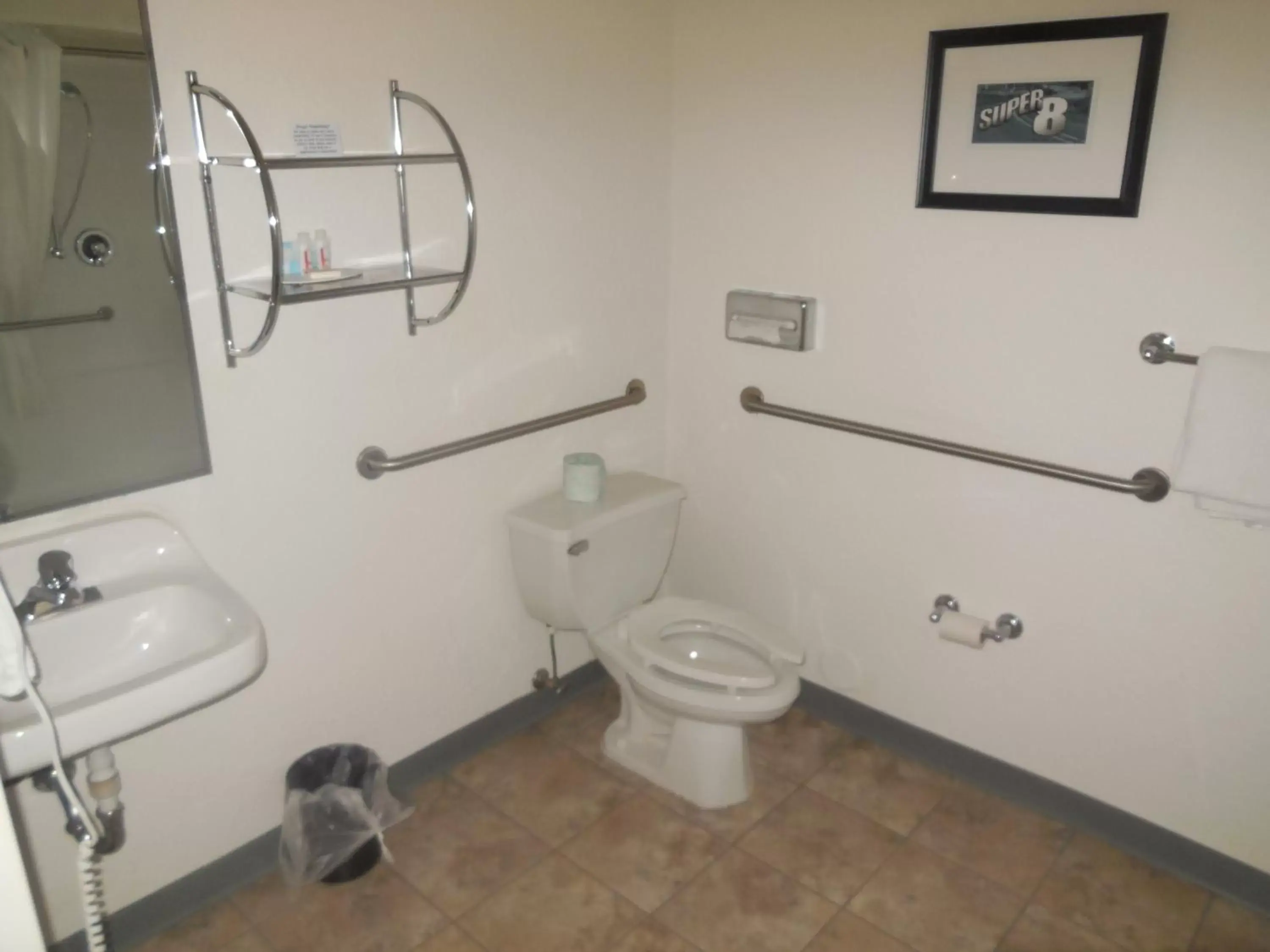 Bathroom in Super 8 by Wyndham Sault Ste. Marie