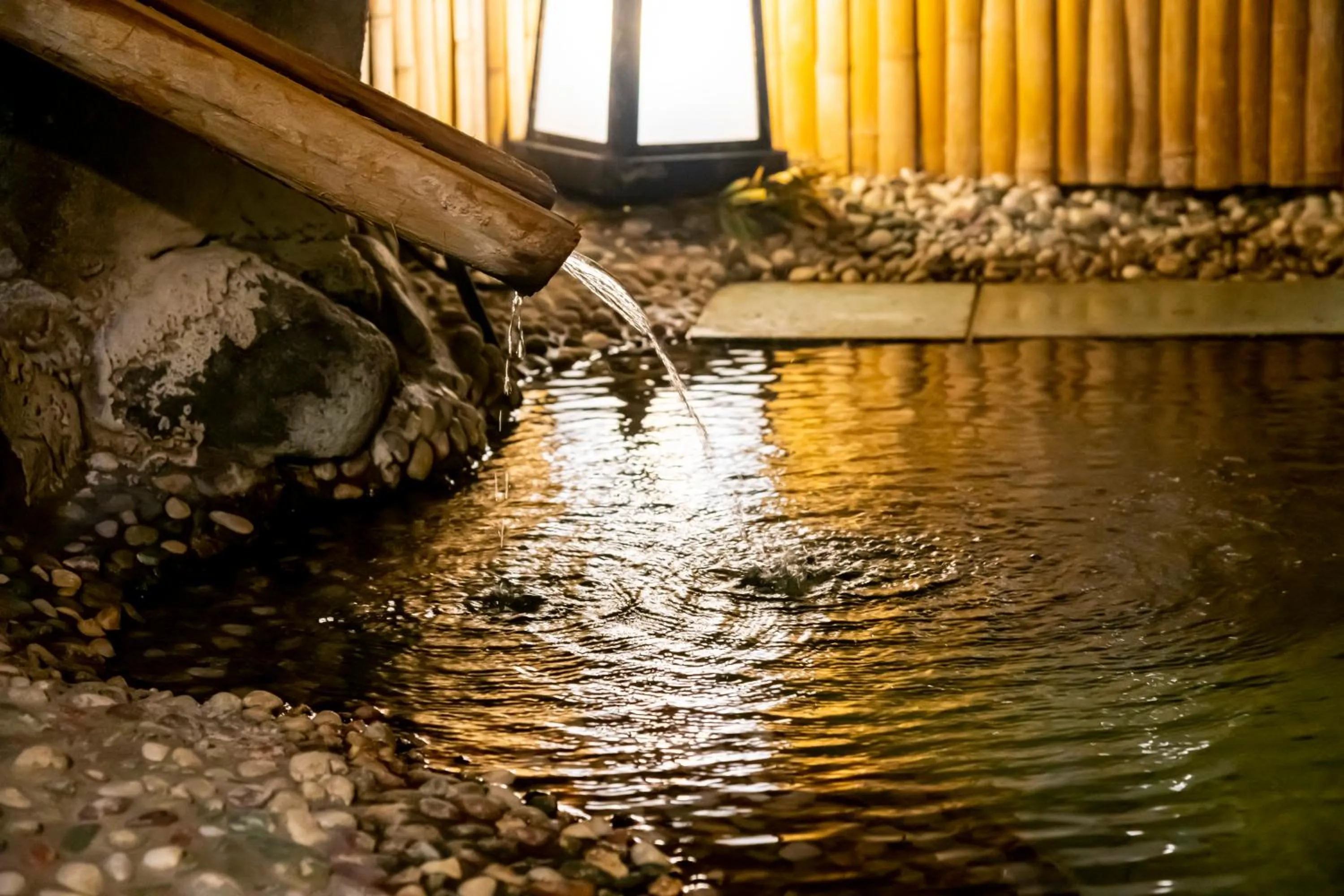 Hot Spring Bath in Senkeien Tsukioka Hotel