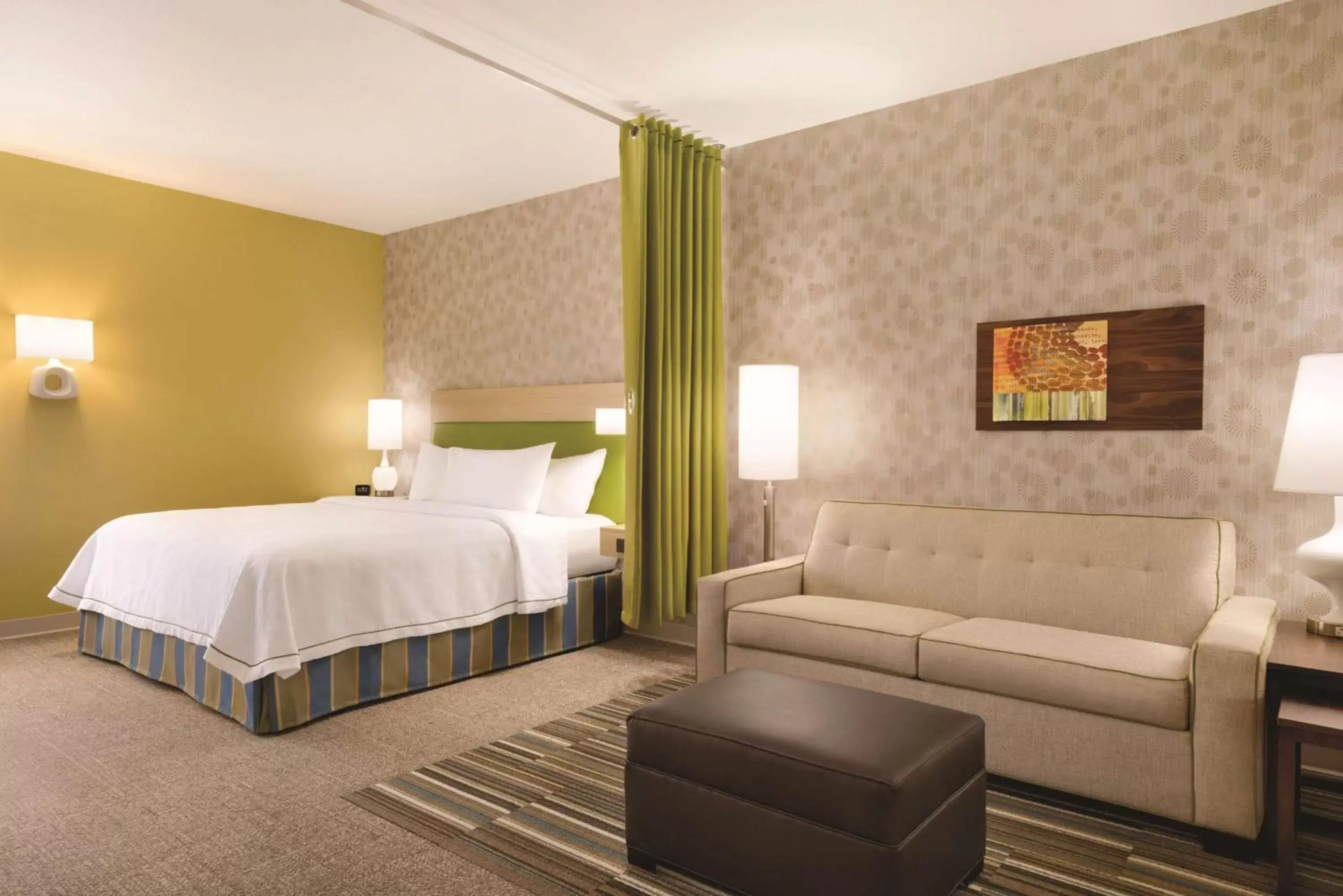 Bed in Home2 Suites By Hilton Columbus Dublin