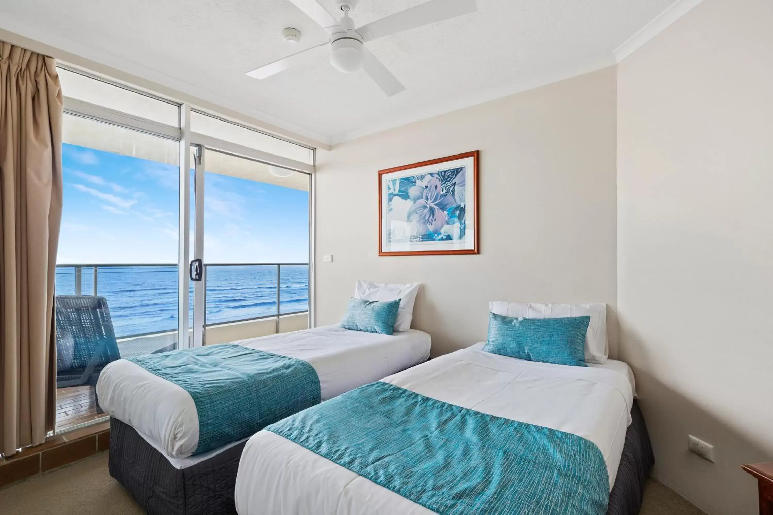 Bed in Foreshore Beachfront Apartments