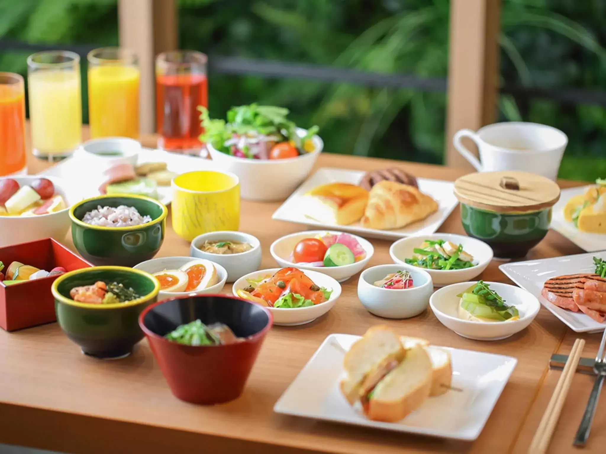 Buffet breakfast in Solaria Nishitetsu Hotel Kyoto Premier Buffet breakfast in Solaria Nishitetsu Hotel Kyoto Premier