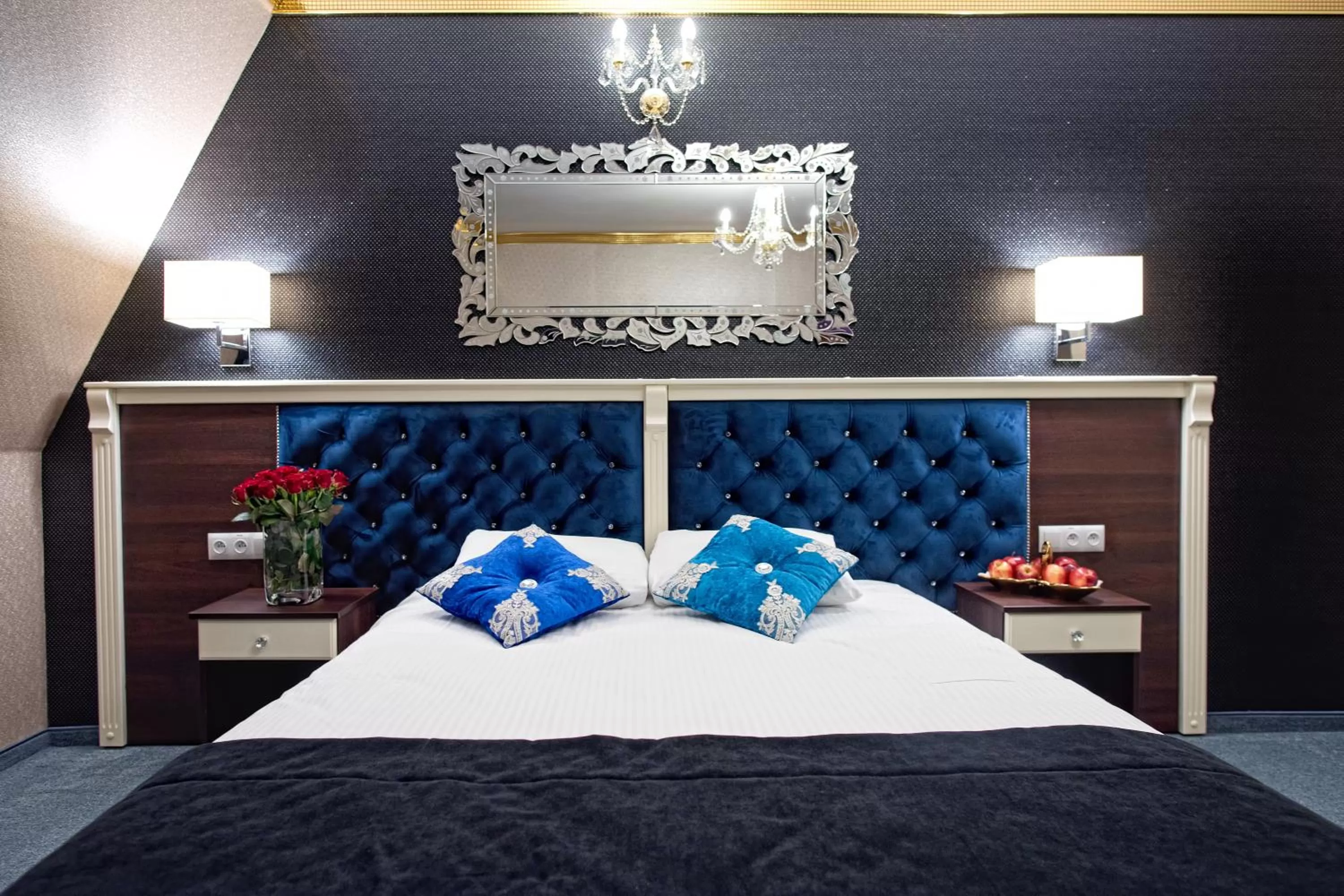 Bed in Hotel Campari