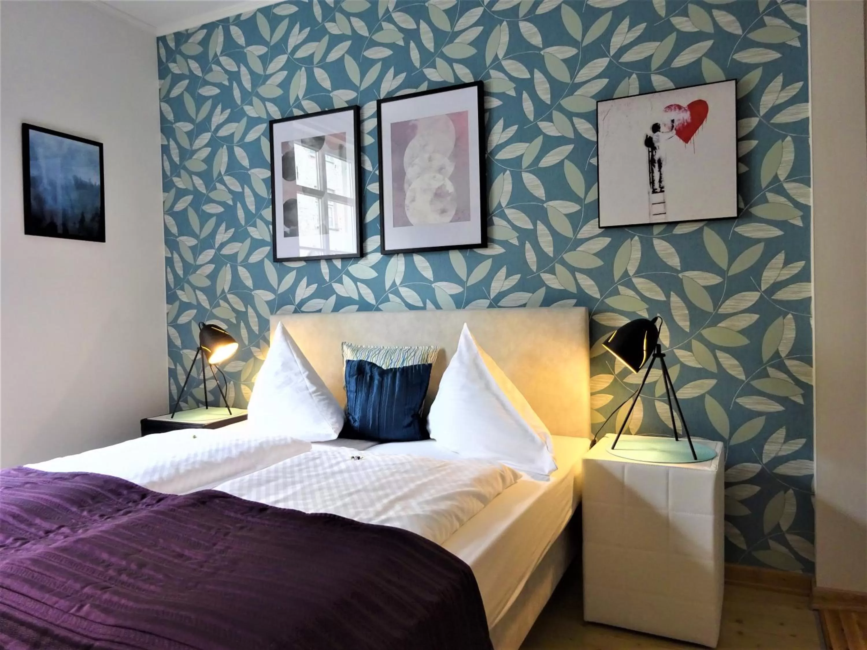 Bed in Hotel Pension Zur Fährbrücke