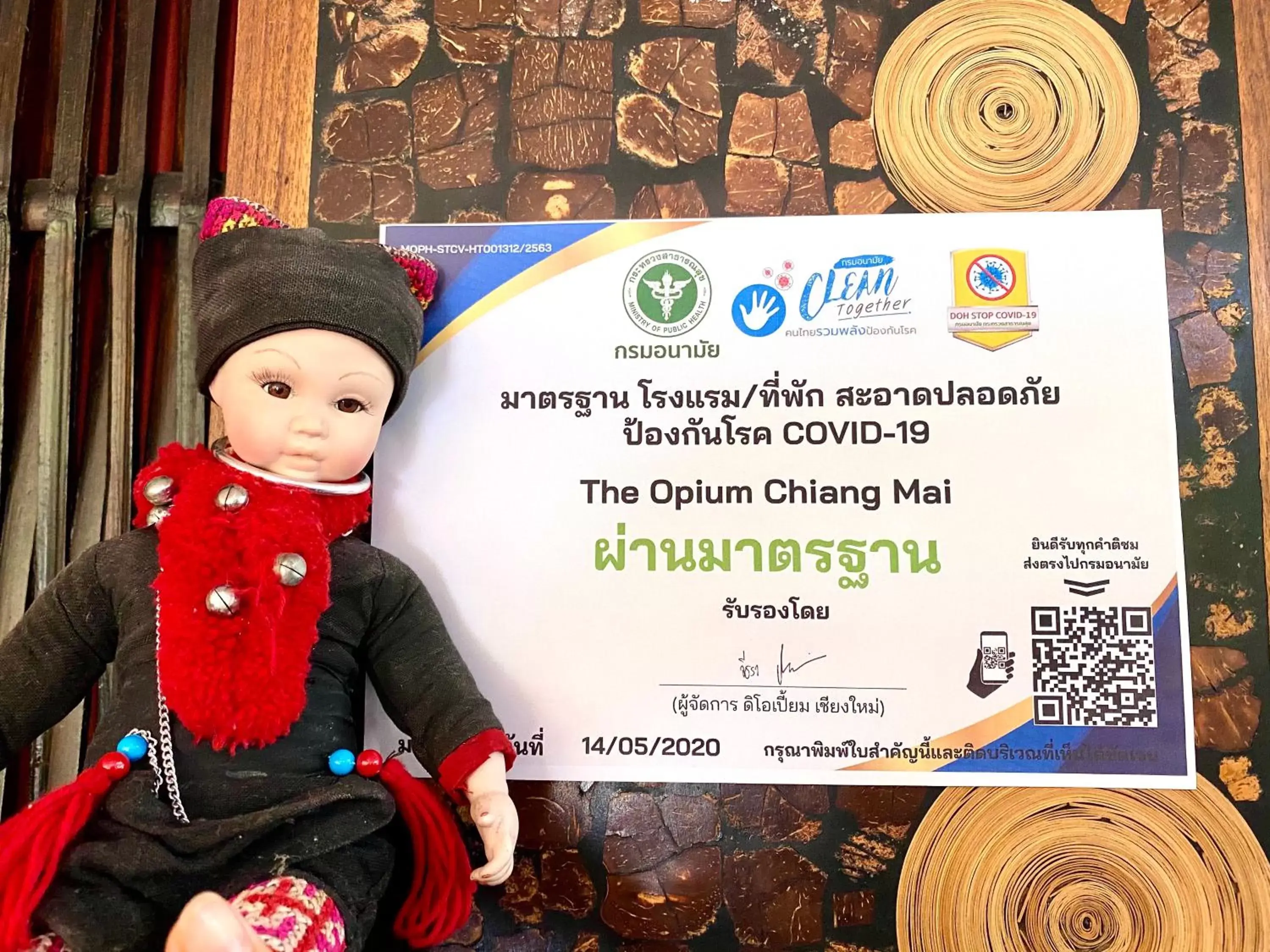 Certificate/Award in The Opium Chiang Mai