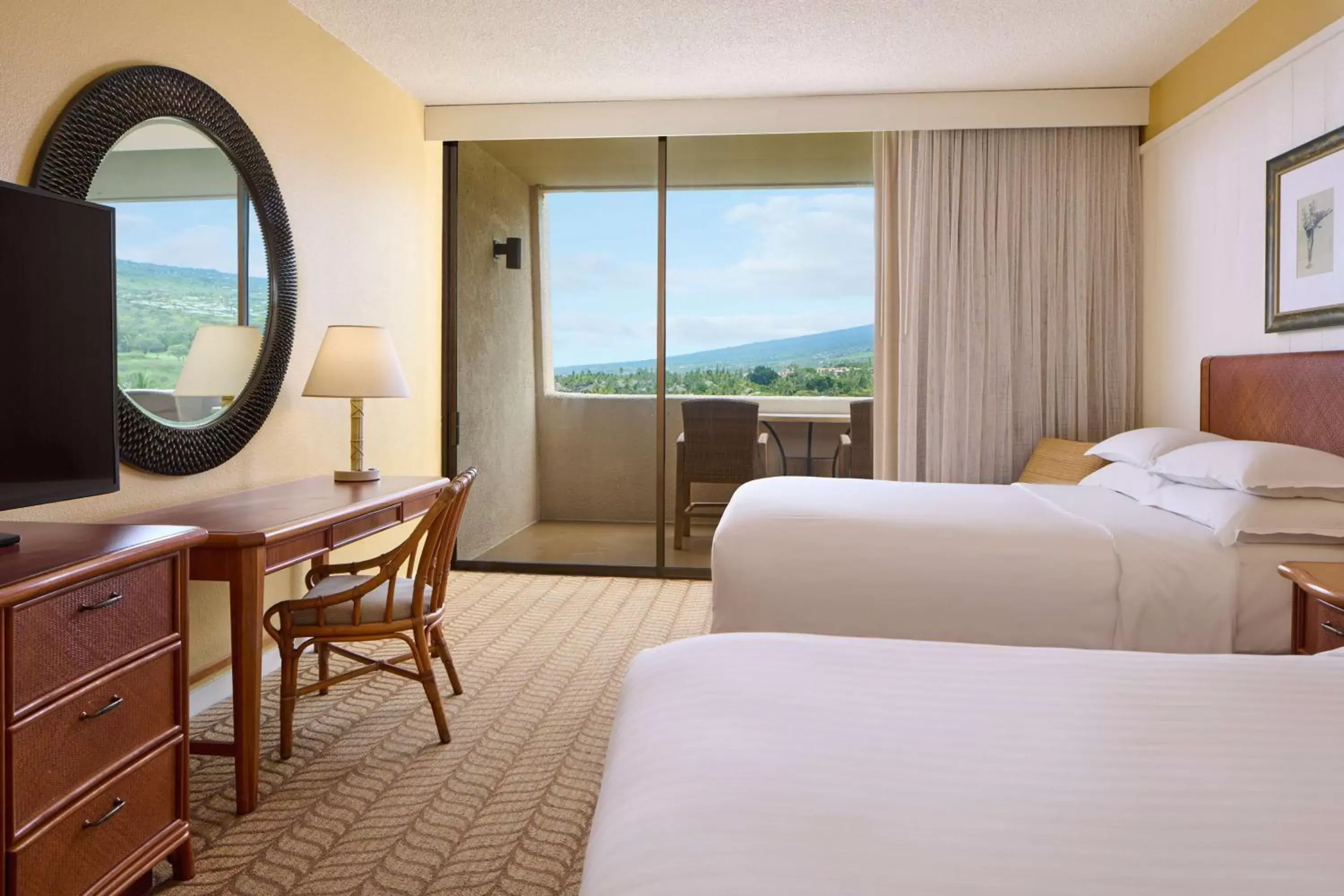 Bedroom in Outrigger Kona Resort and Spa