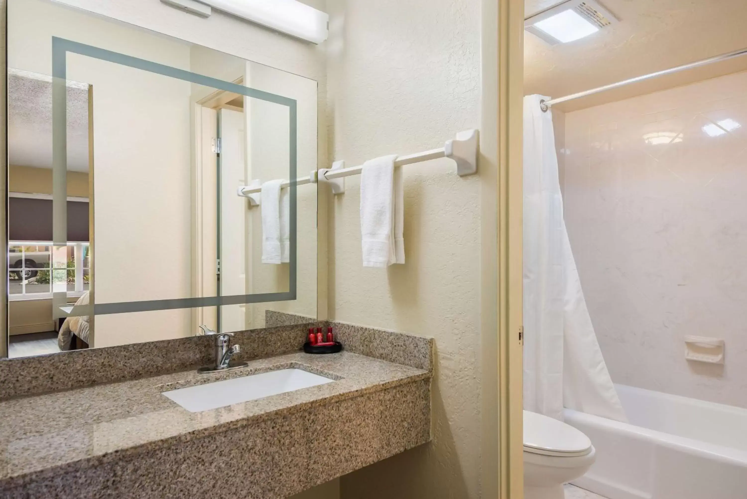 Photo of the whole room, Bathroom in SureStay Hotel by Best Western Sarasota Lido Beach