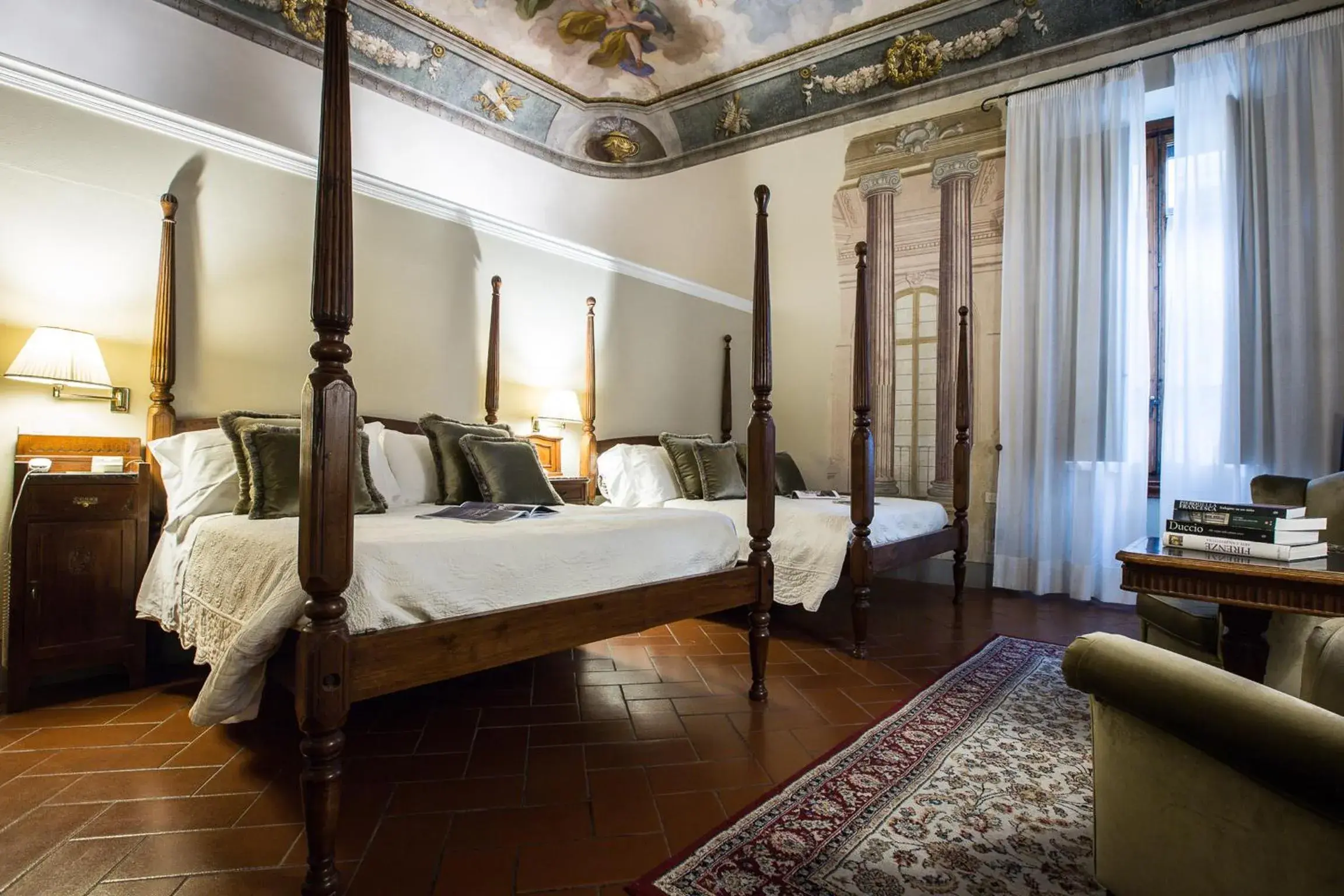 Bedroom, Bed in Hotel Burchianti
