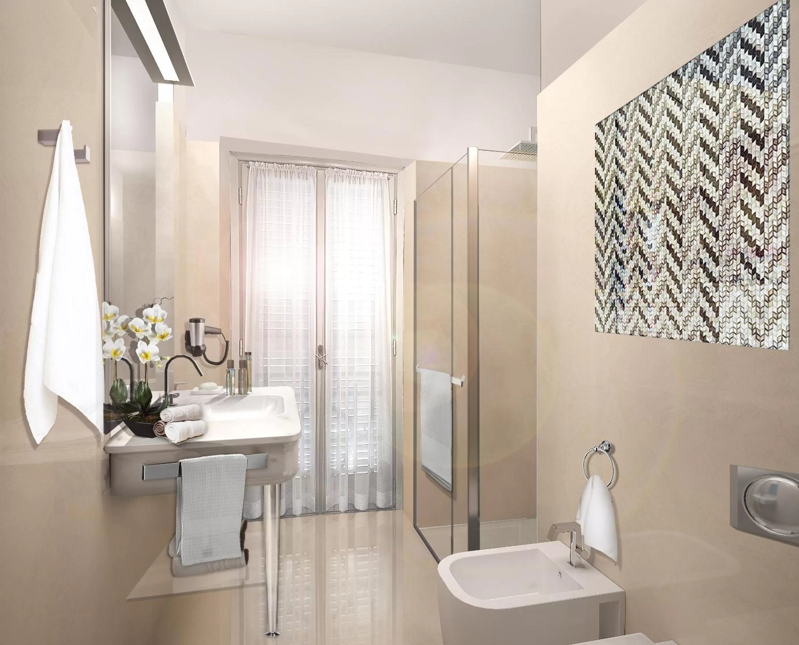 Bathroom in Albergo Terminus