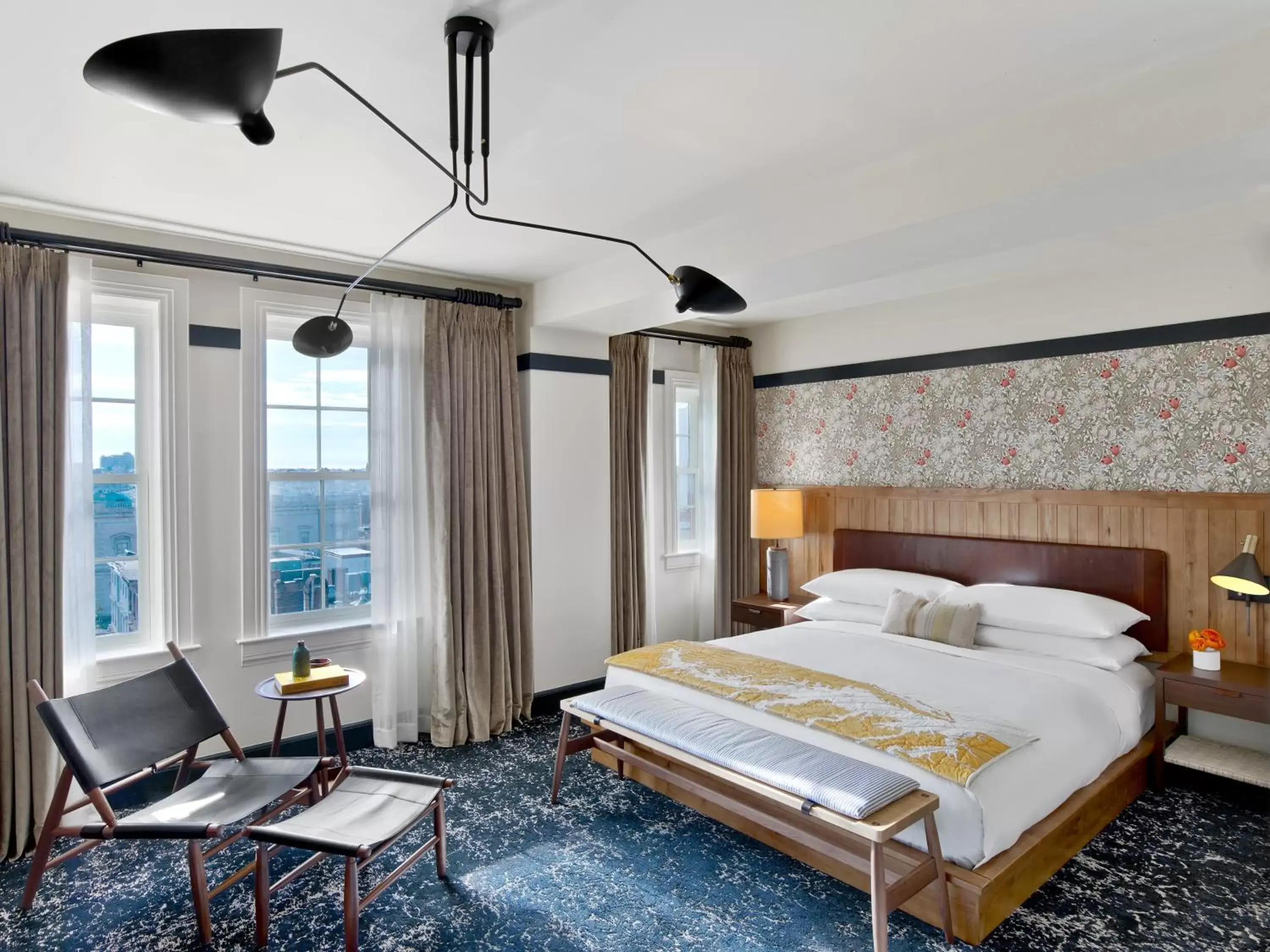 King Room with View in Hotel Revival Baltimore