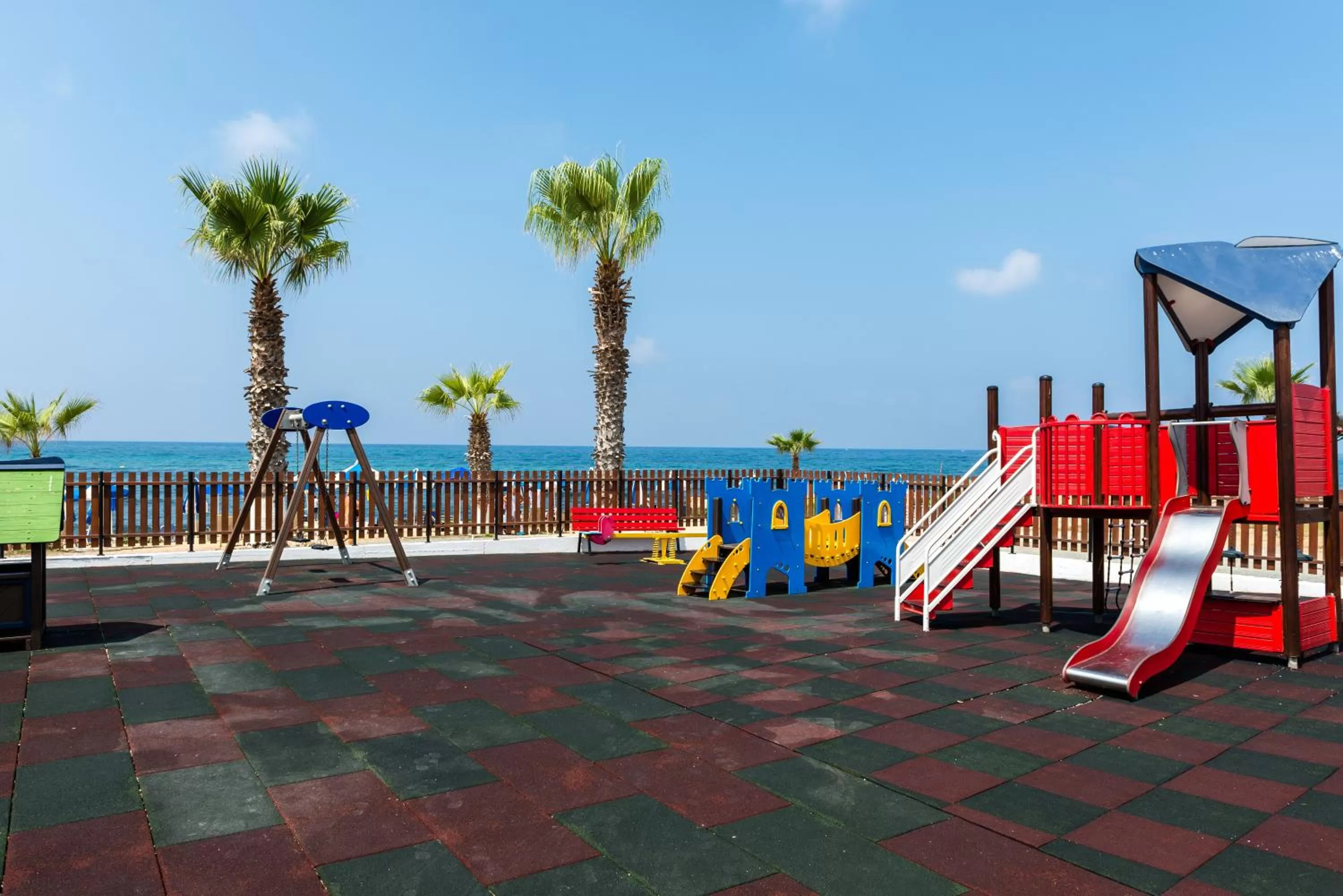 Children play ground in Kefalos Beach Tourist Village
