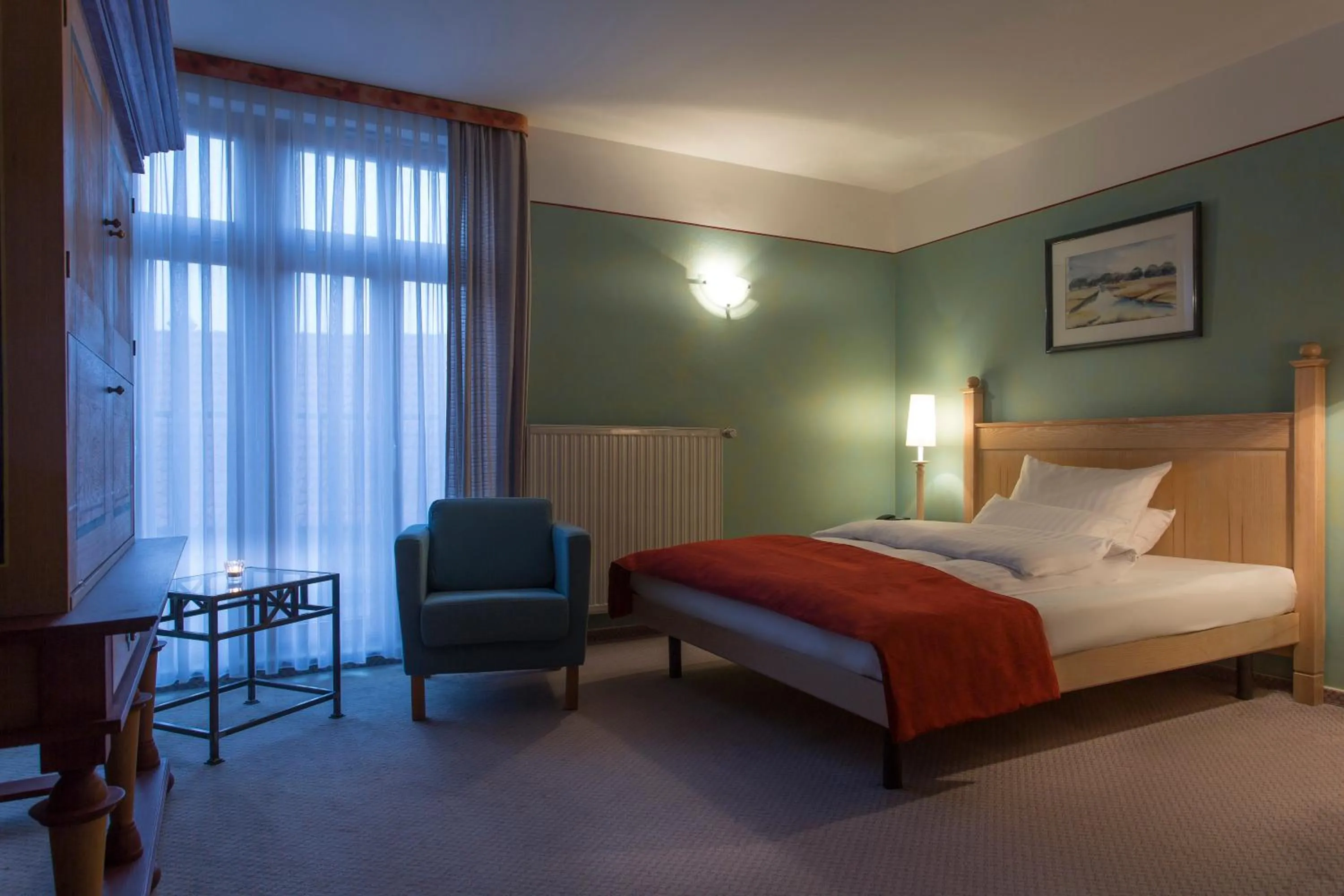 Bed in Hotel Arminius