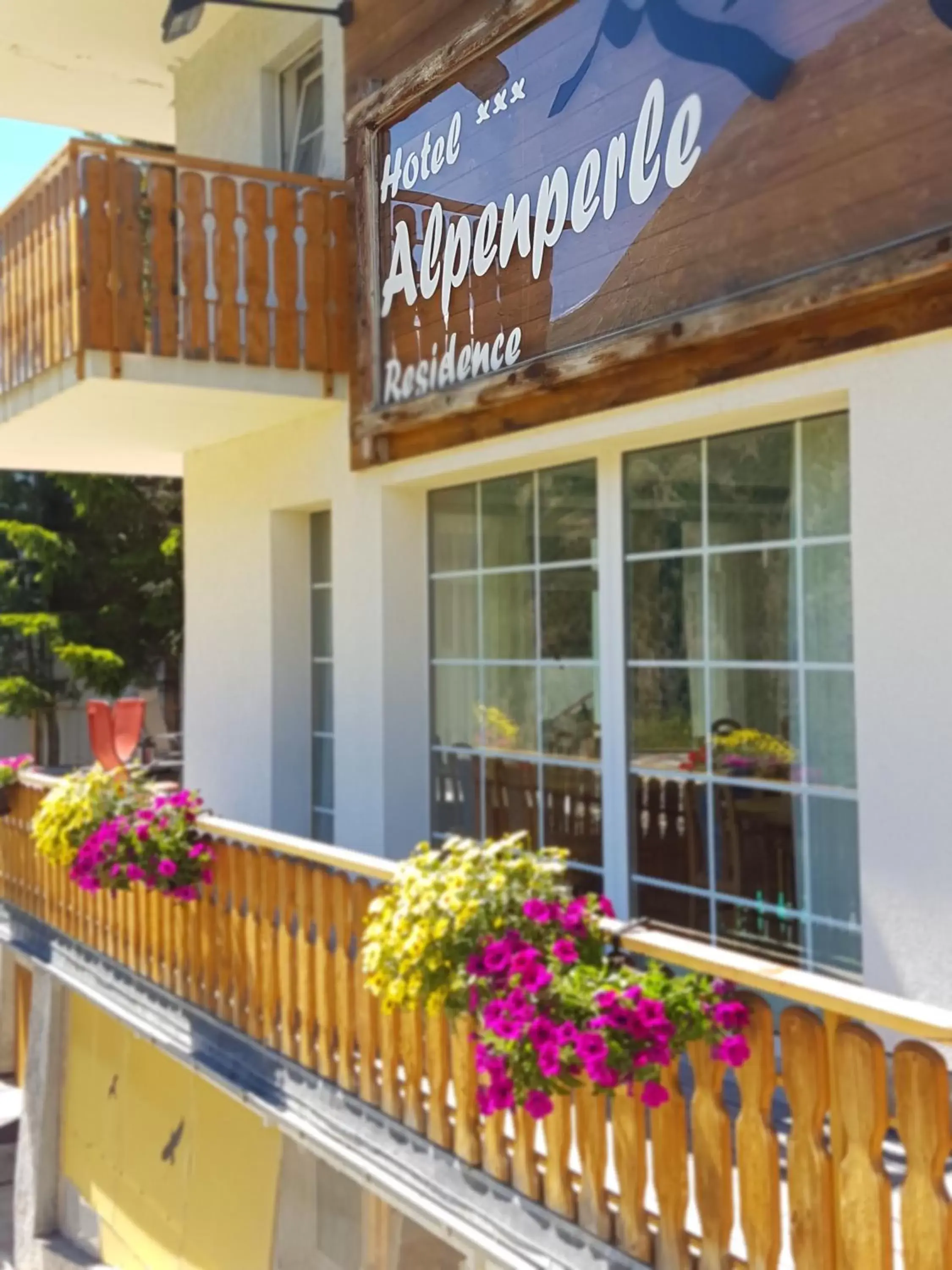 Property logo or sign, Facade/Entrance in Hotel Alpenperle