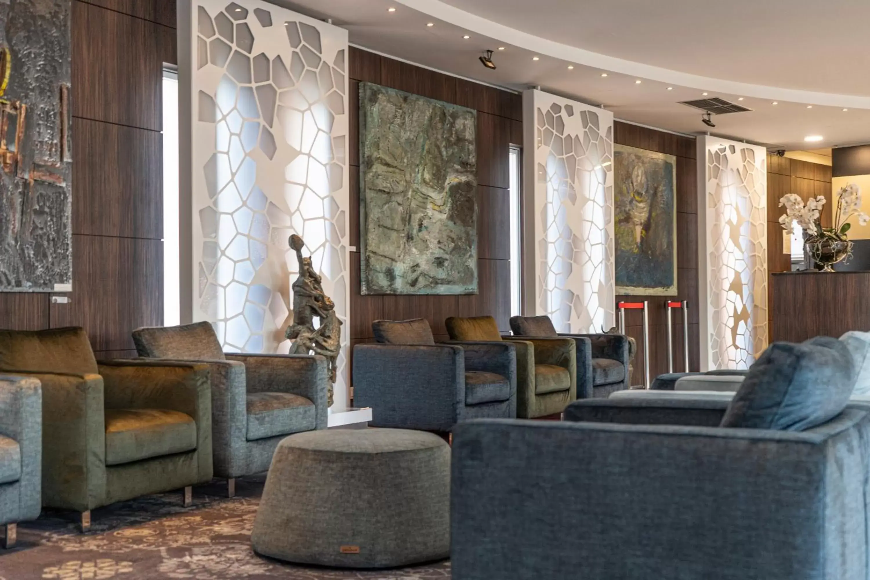 Lobby or reception, Seating Area in Hotel Isola Sacra Rome Airport