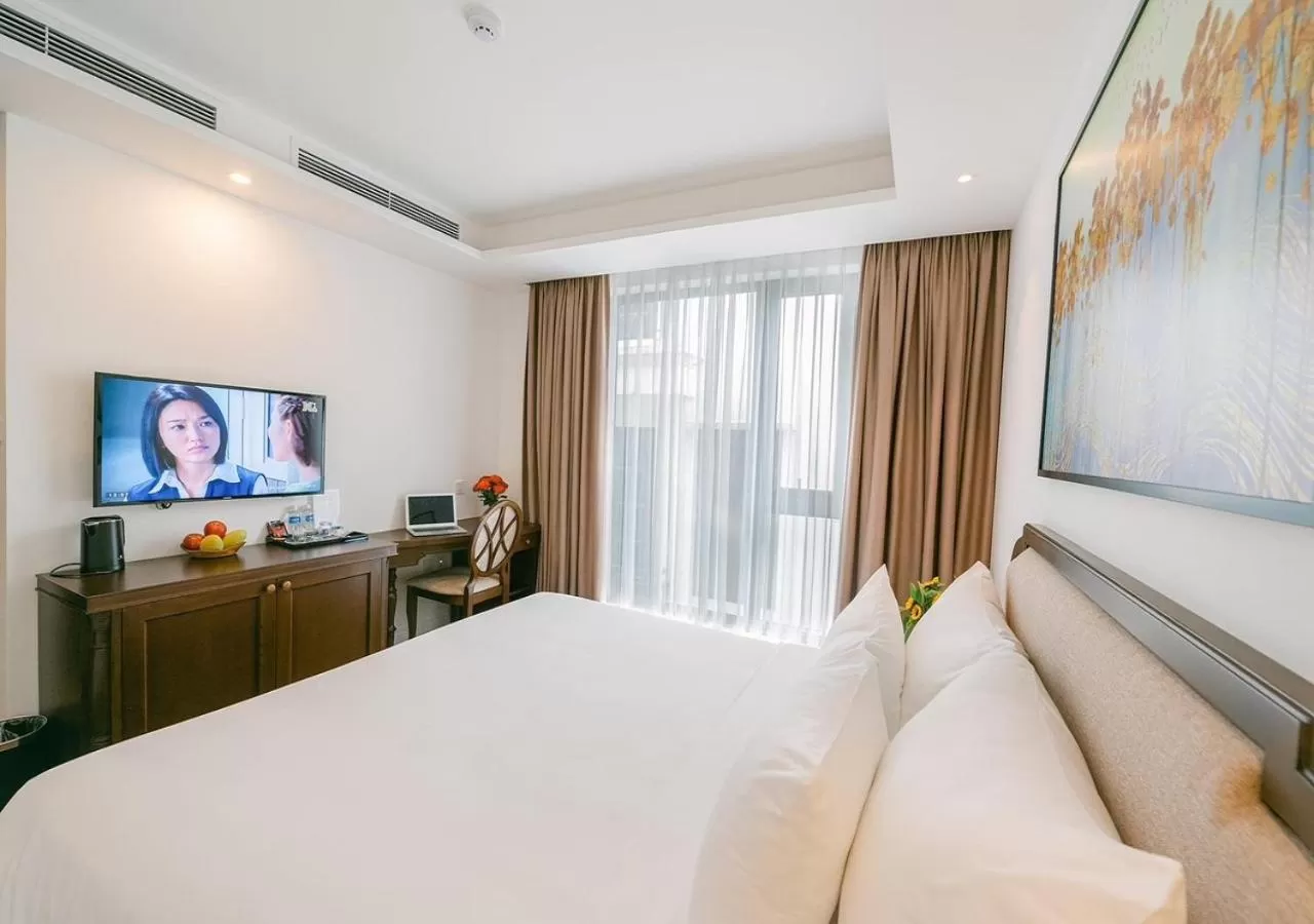 Bed in Marigold Hotel Hanoi