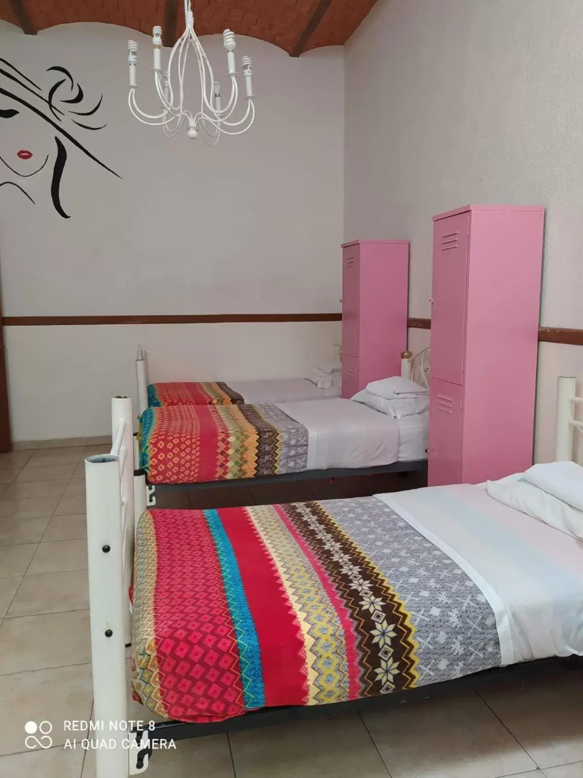 Bed in Hostal Santo Domingo