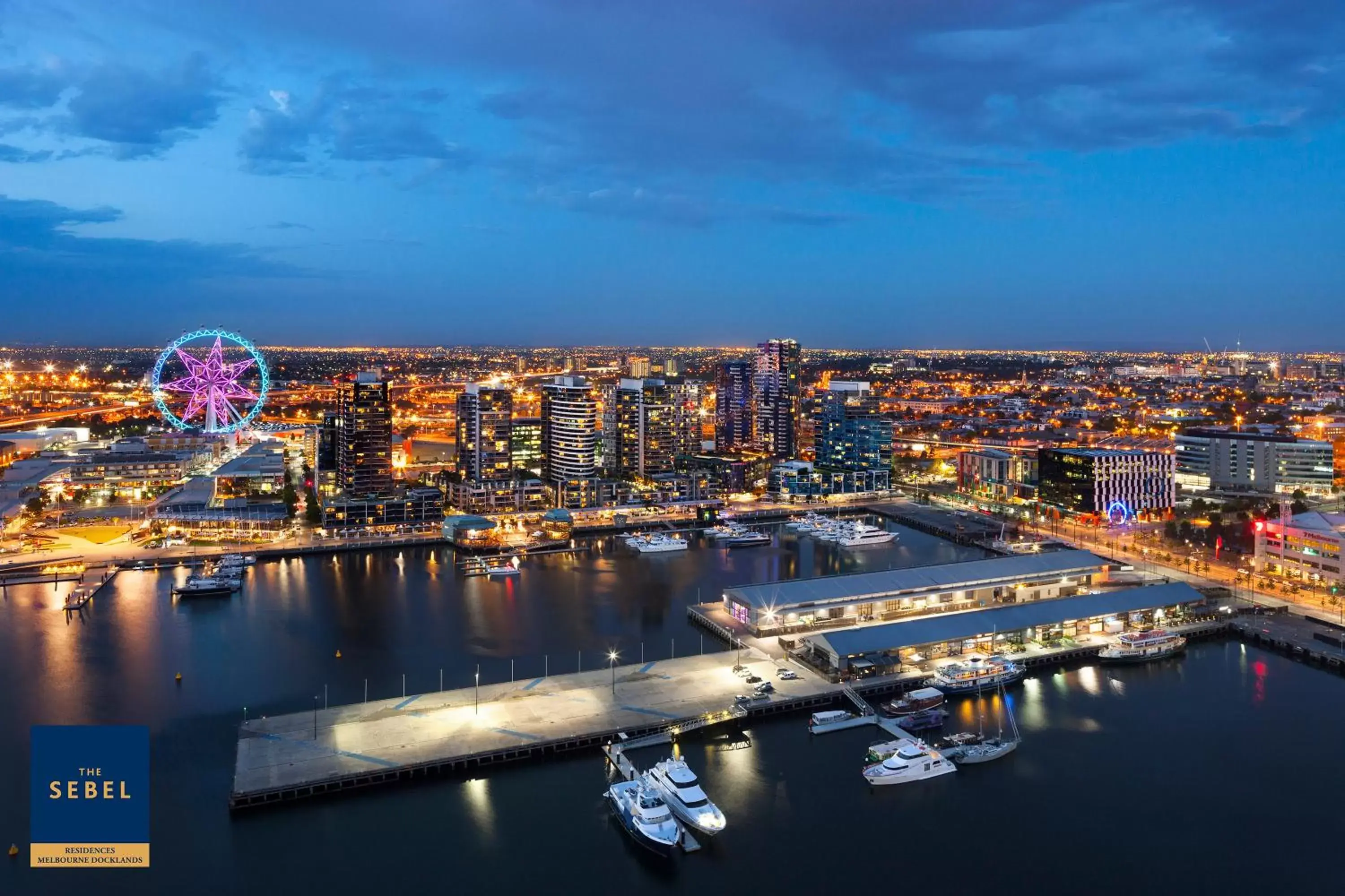 View (from property/room), Bird's-eye View in The Sebel Residences Melbourne Docklands Serviced Apartments