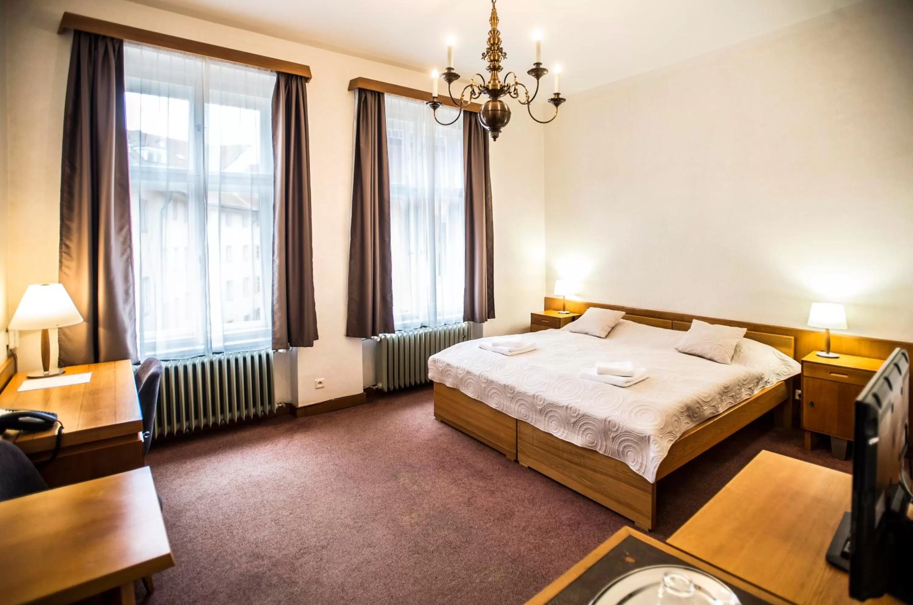 Bedroom, Bed in Opitzův dům