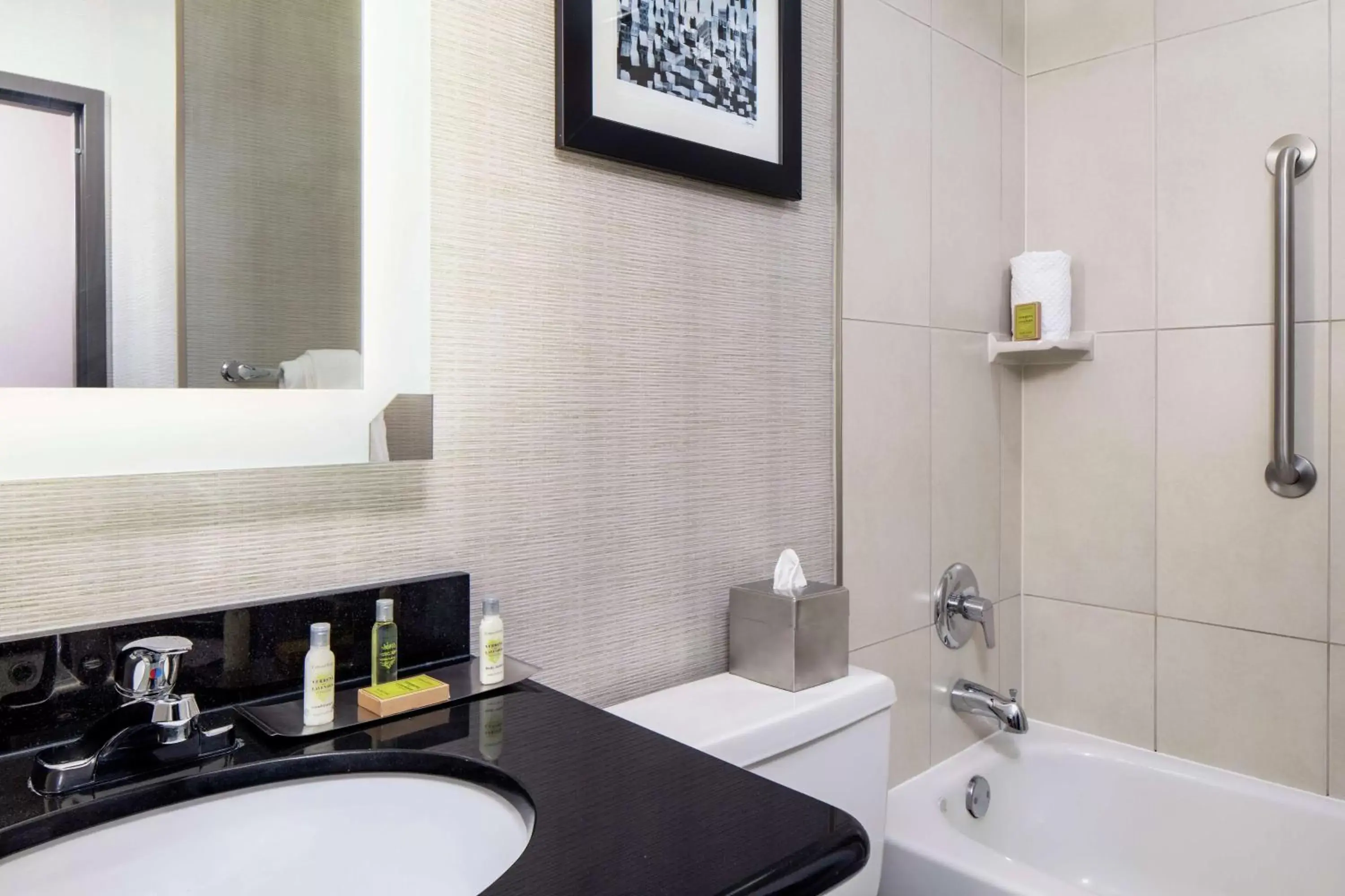Bathroom in DoubleTree by Hilton Cleveland – Westlake