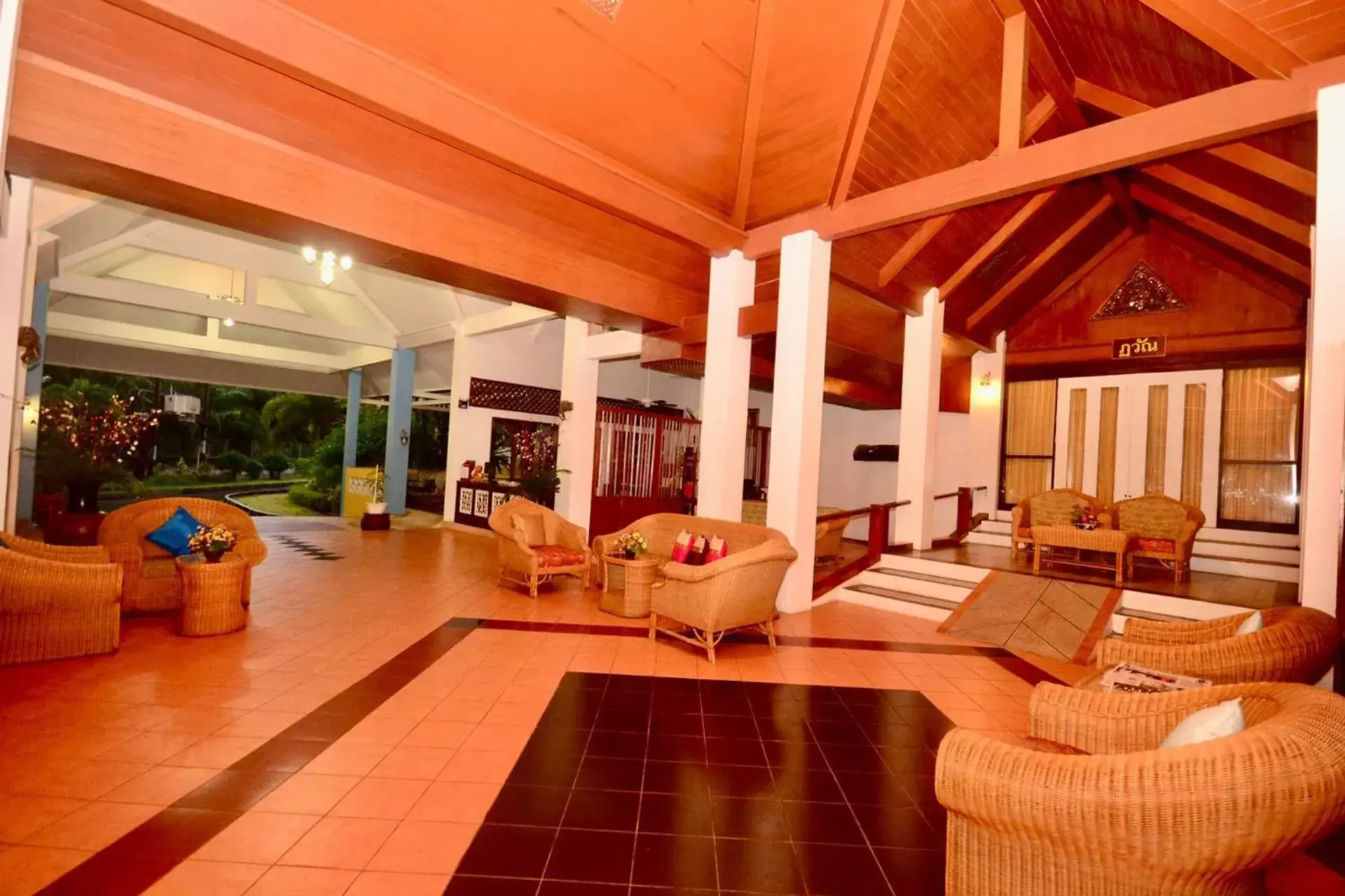 Patio, Lobby/Reception in MW Krabi Beach Resort - SHA Extra Plus