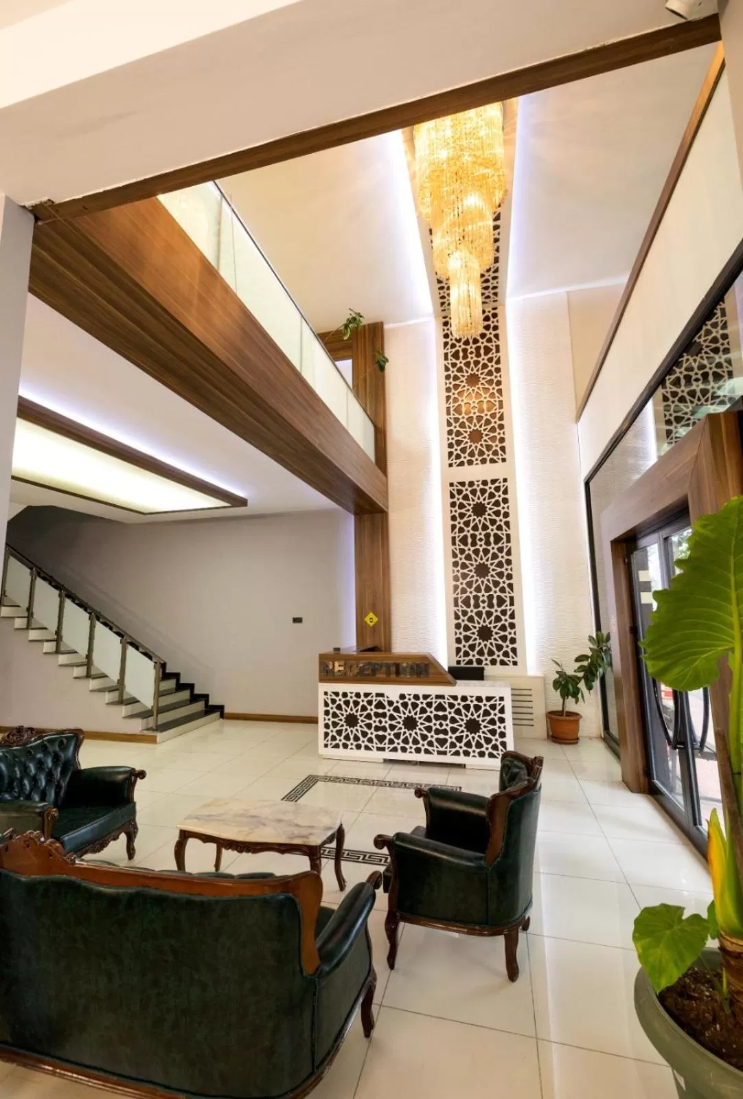 Lobby or reception in Türkler Suite Hotel