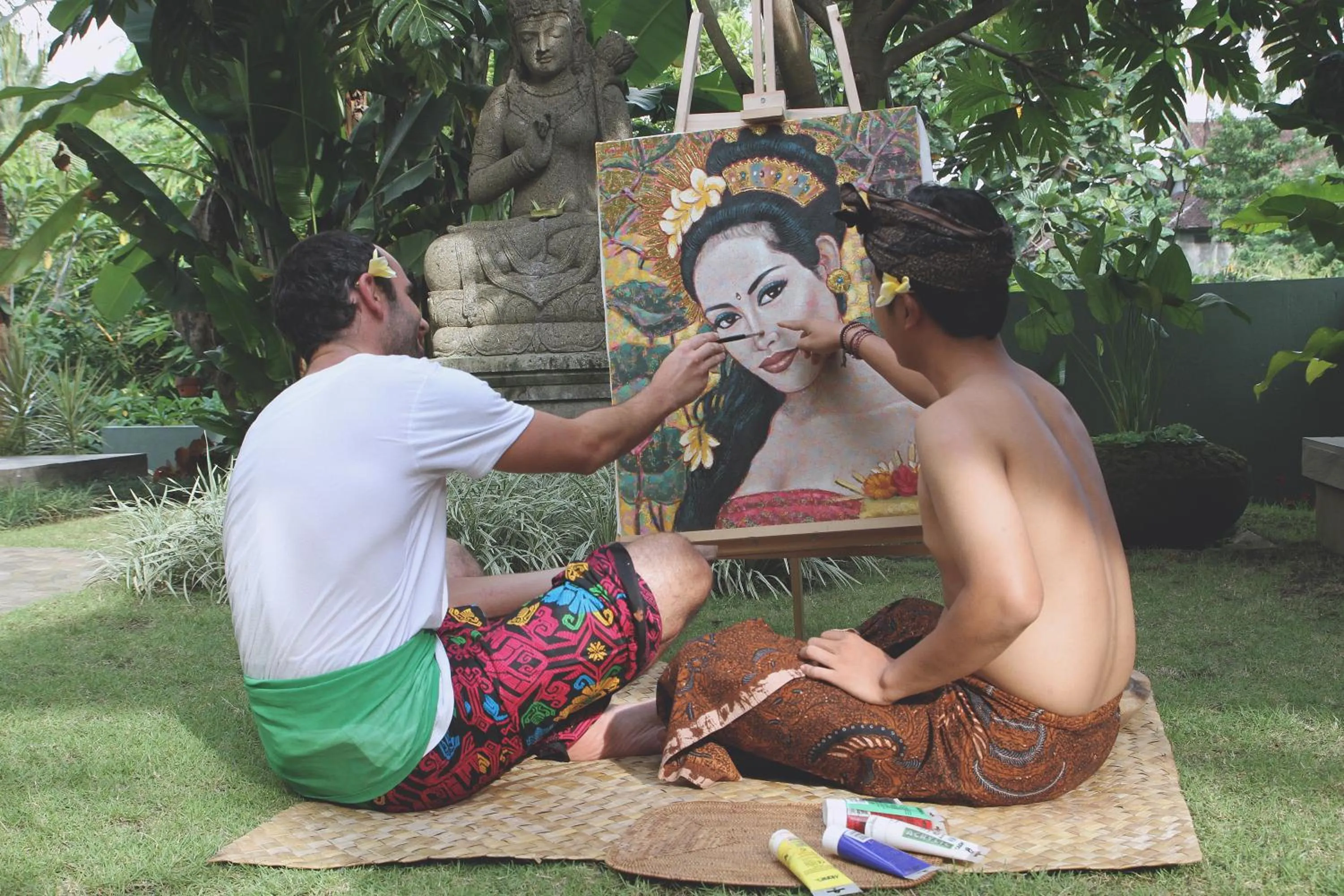 Garden view in D'Legon Villas