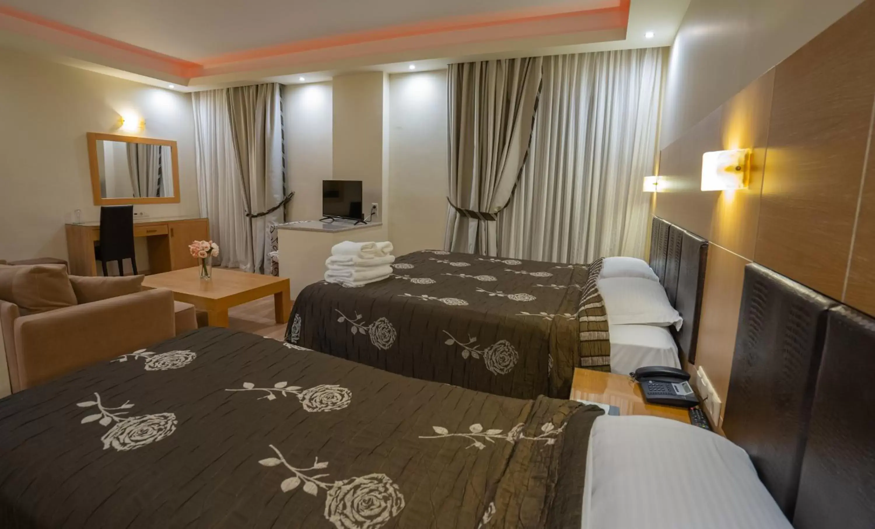 Bed in Hotel Pantelidis