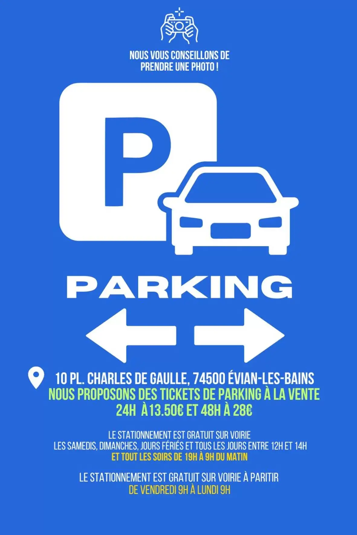 Parking in Hôtel Continental