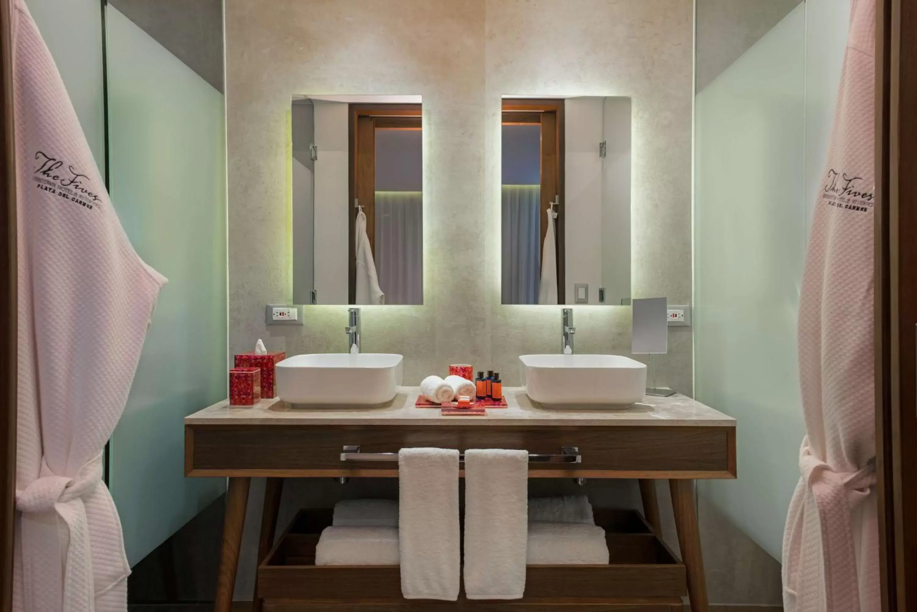 Bathroom in The Fives Downtown Hotel & Residences, Curio Collection by Hilton