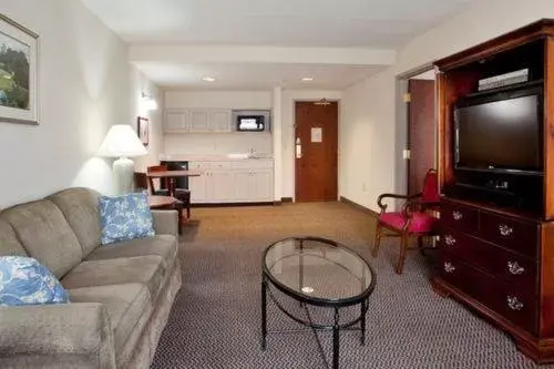 TV and multimedia, Seating Area in Holiday Inn Express & Suites Newport News, an IHG Hotel