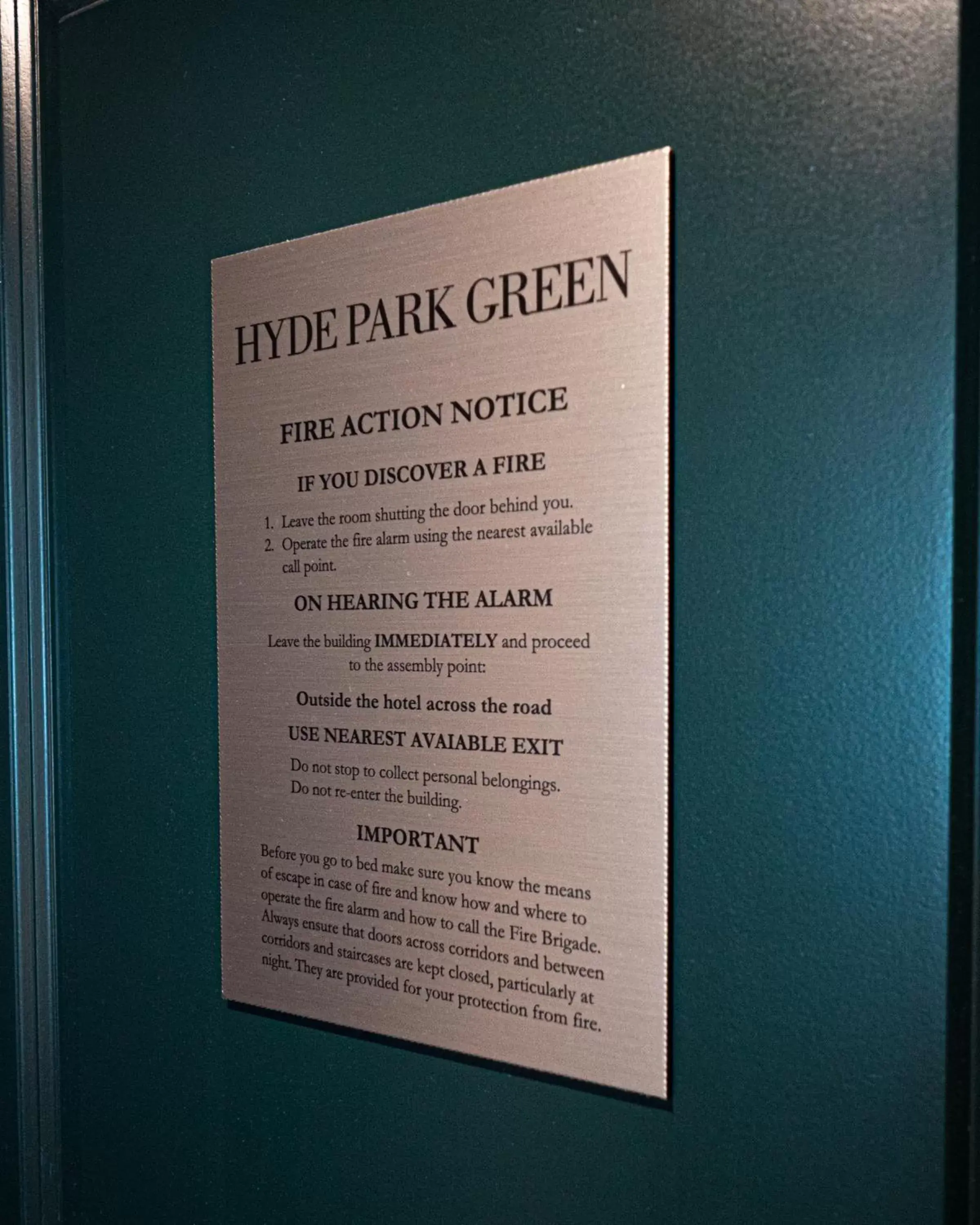 Certificate/Award in Hyde Park Green