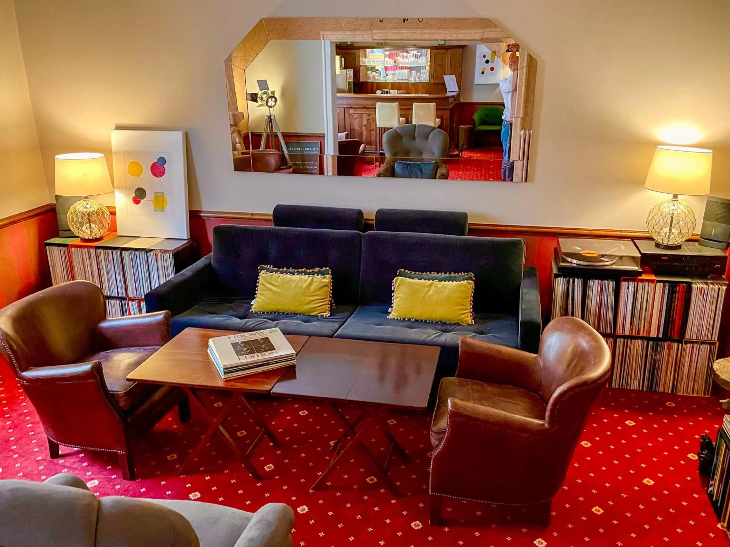 Communal lounge/ TV room in Hotel Markus Sittikus Salzburg