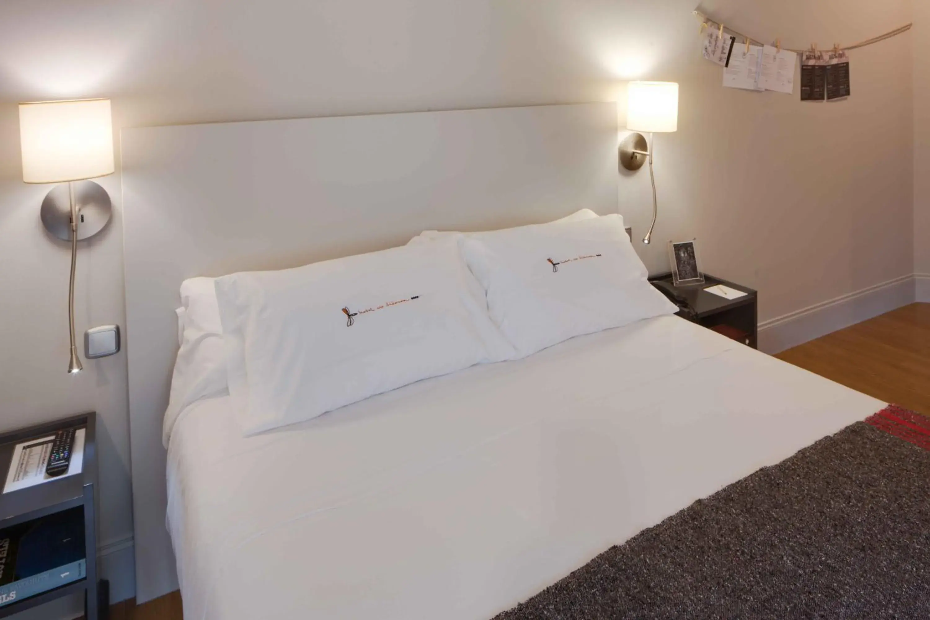 Bed in Hotel Rio Bidasoa
