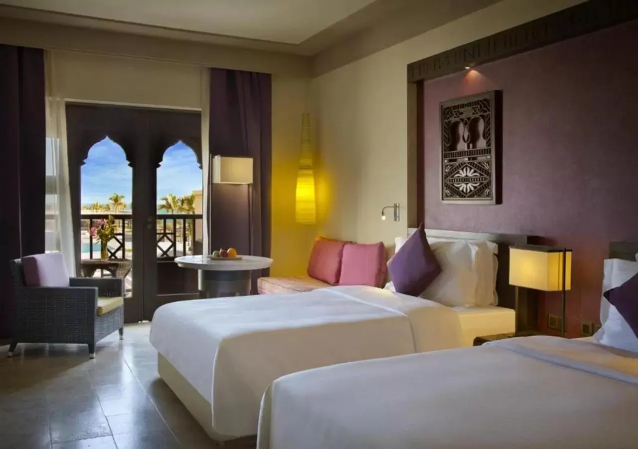 Bed in Salalah Rotana Resort