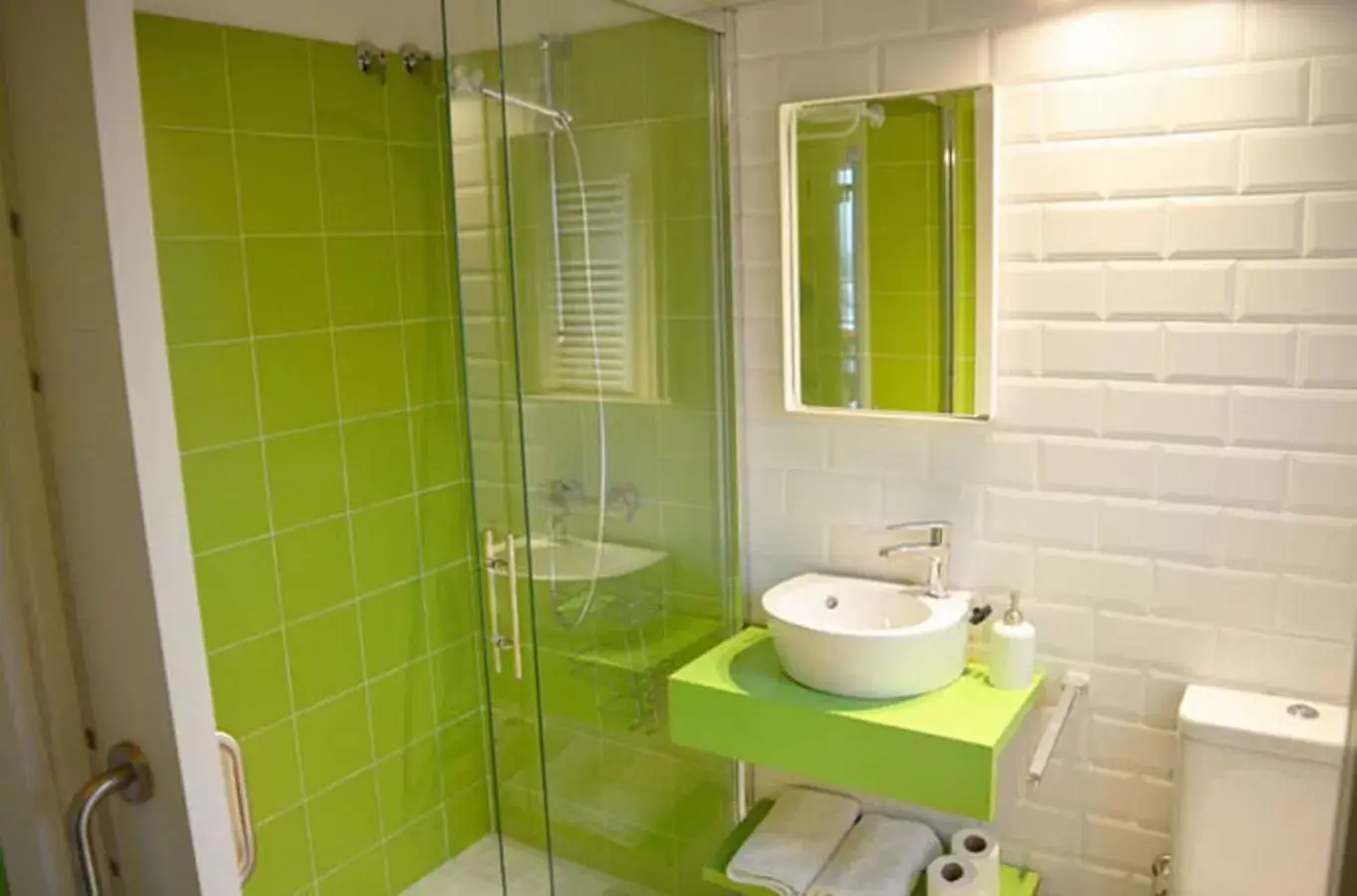 Shower, Bathroom in Casa Rural Txokoetxe