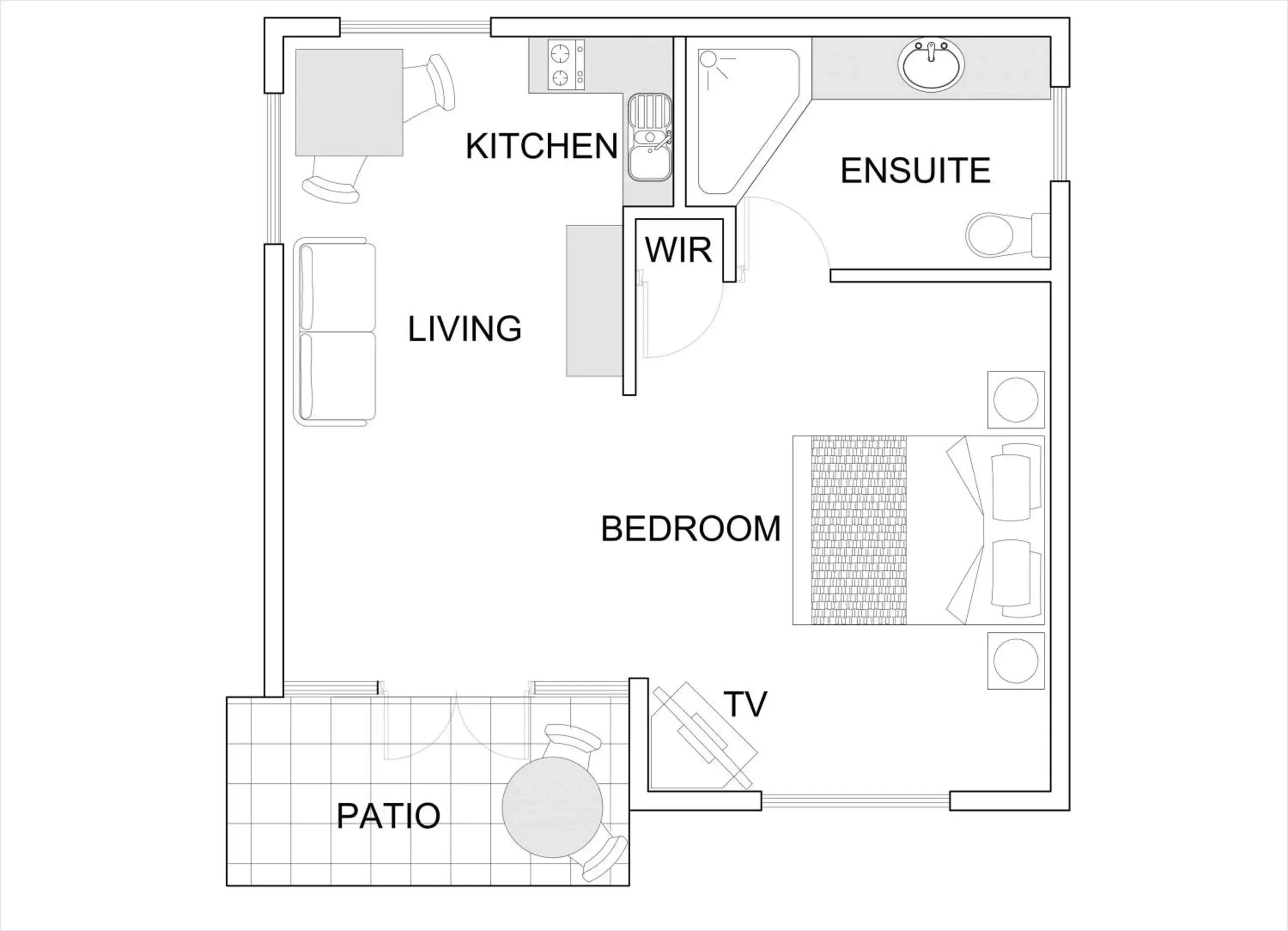 Floor Plan in Poppy's on the Lagoon